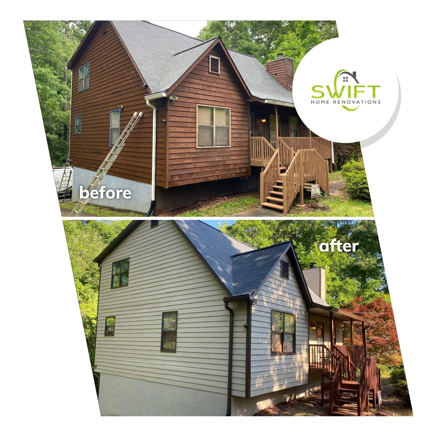 Full Exterior Painting in Kennesaw by Swift Home Renovations