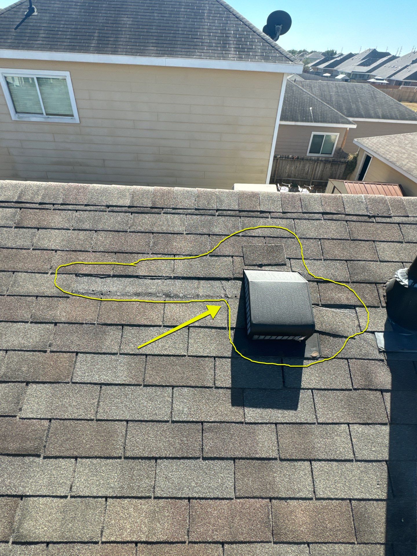 Hail Damage using Owen's Corning Duration (Lifetime) Shingles by Roof Repair Company