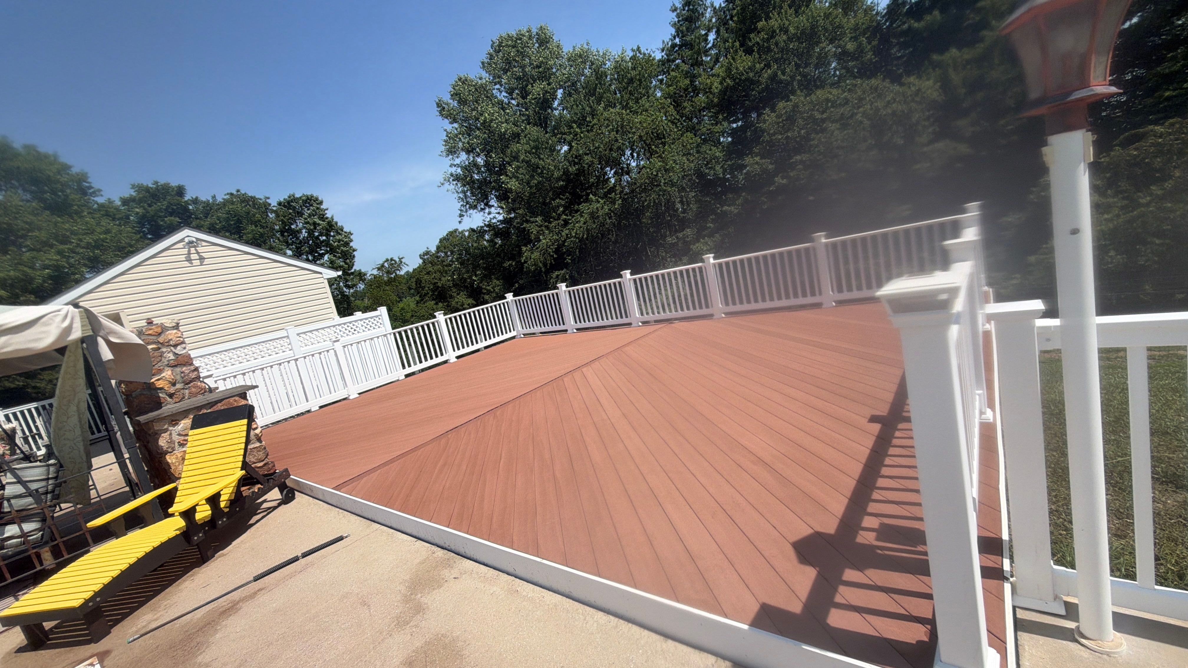 Concrete Pool Deck and Multi-Bay Building Cleaning in Eldersburg by Baltimore Pressure Washers Inc.