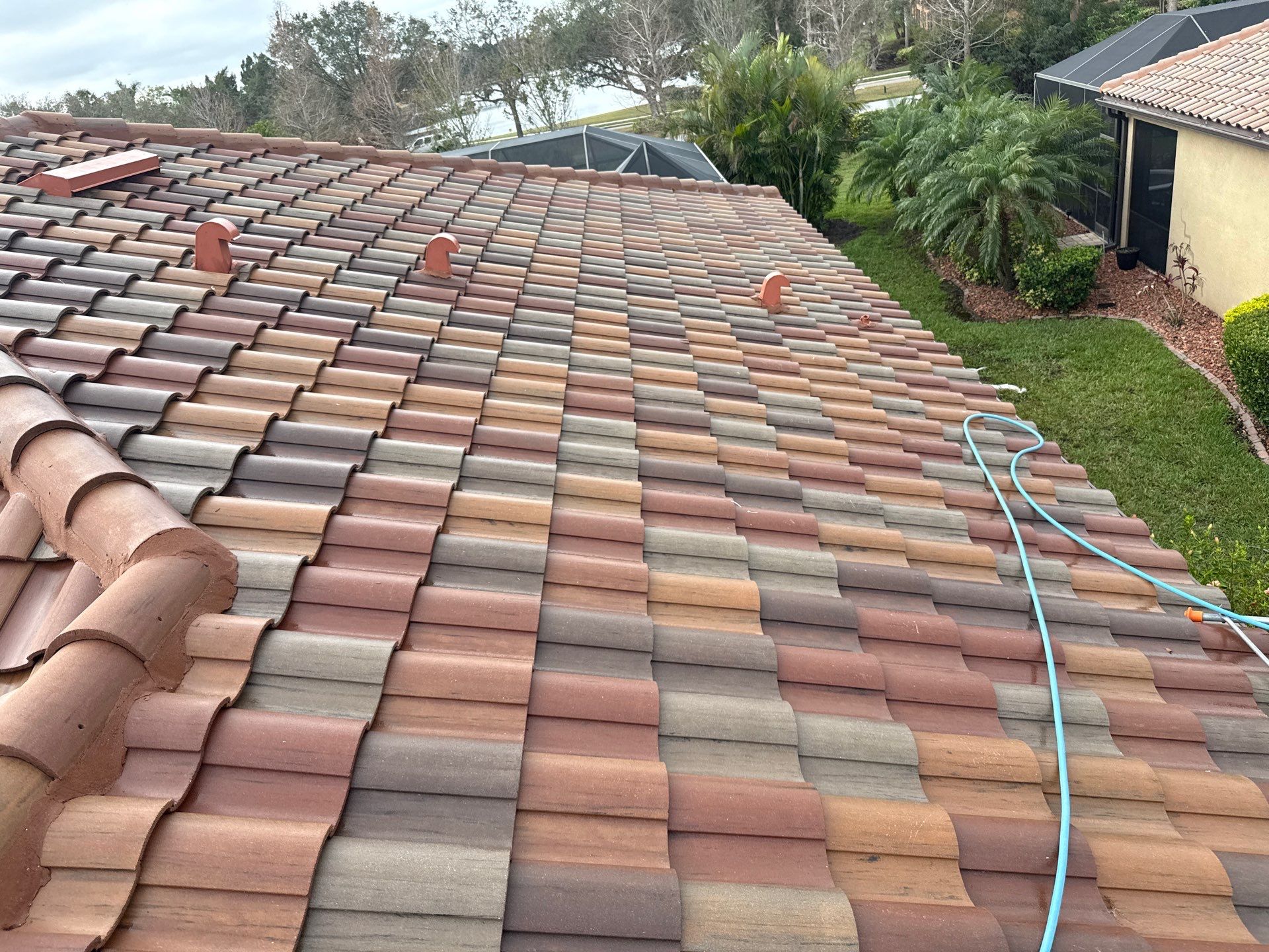 Paver Pool Deck, Driveway & Concrete Tile Roof Cleaning in River Strand, Bradenton, FL | Sunshine AquaWash by Sunshine AquaWash