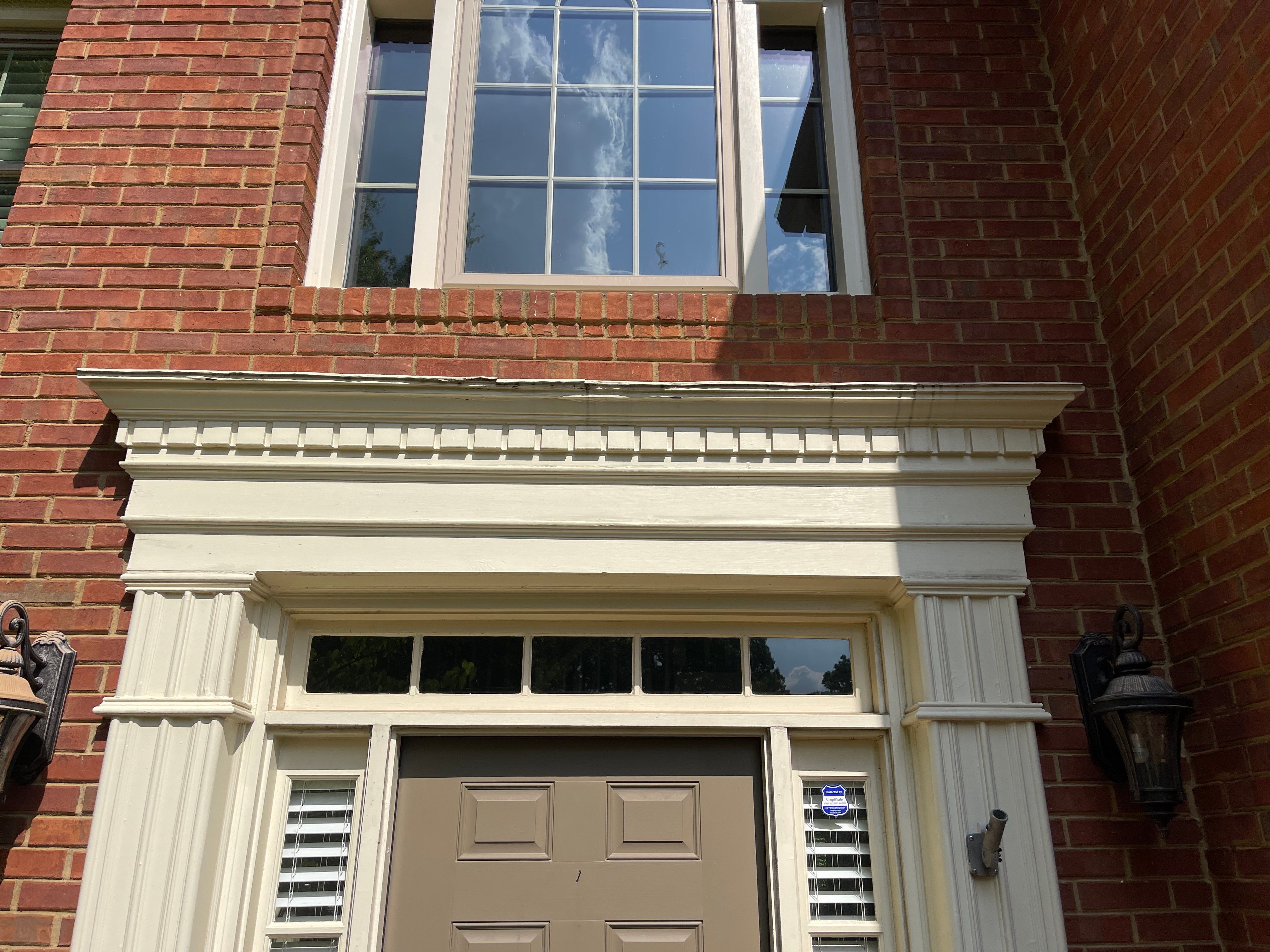Marietta, GA Rotten Wood Replacement, Chimney Corner Board Installation, Gutter Replacement, and Exterior Painting by Nelson Exteriors