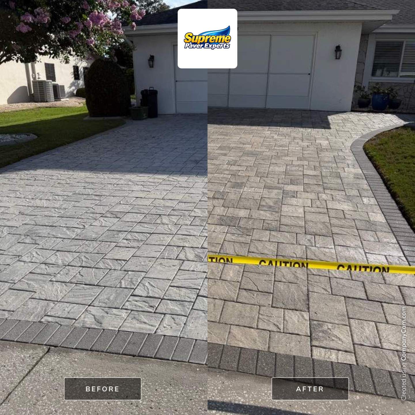 Paver Driveway Cleaning and Sealing in Sun City Center by Supreme Paver Experts