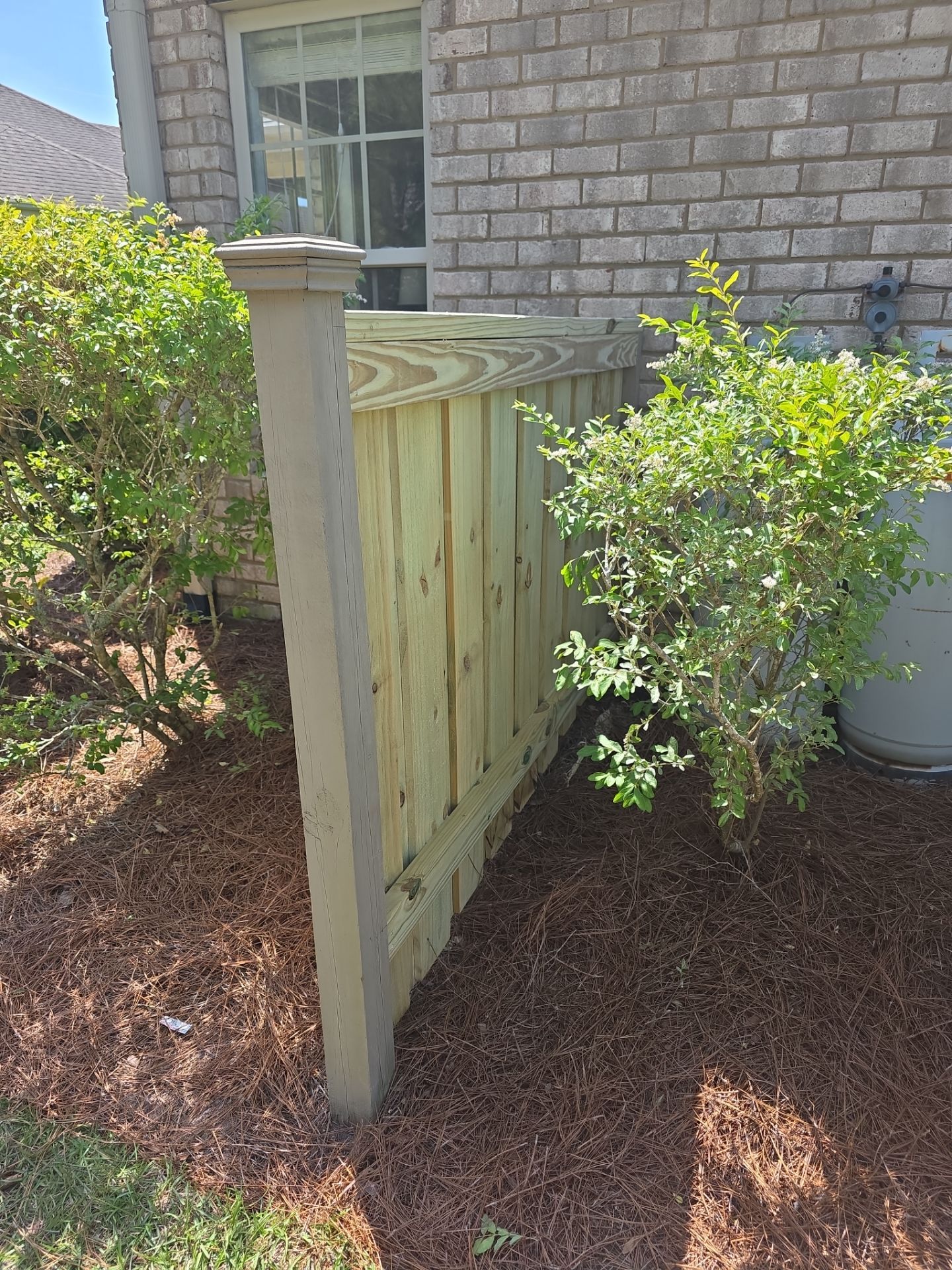 Fence Repair using Severe Weather 2-in x 4-in x 8-ft #2 Prime Southern yellow pine Above ground Pressure Treated Lumber by RGR Construction and Roofing, LLC