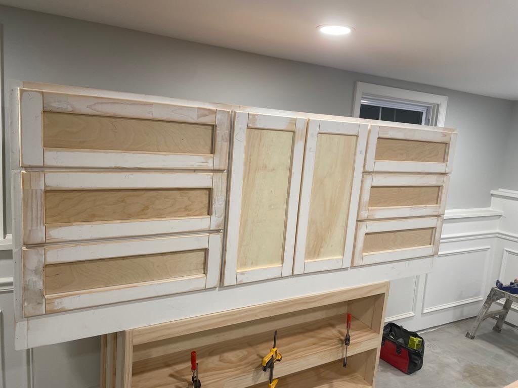 Basement Remodel using Wood by Home Concepts Construction