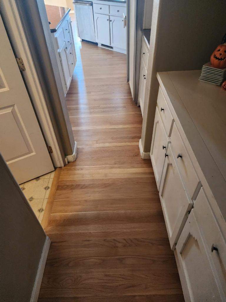 Red Oak Finish and Restore by Footprints Floors South Sacramento