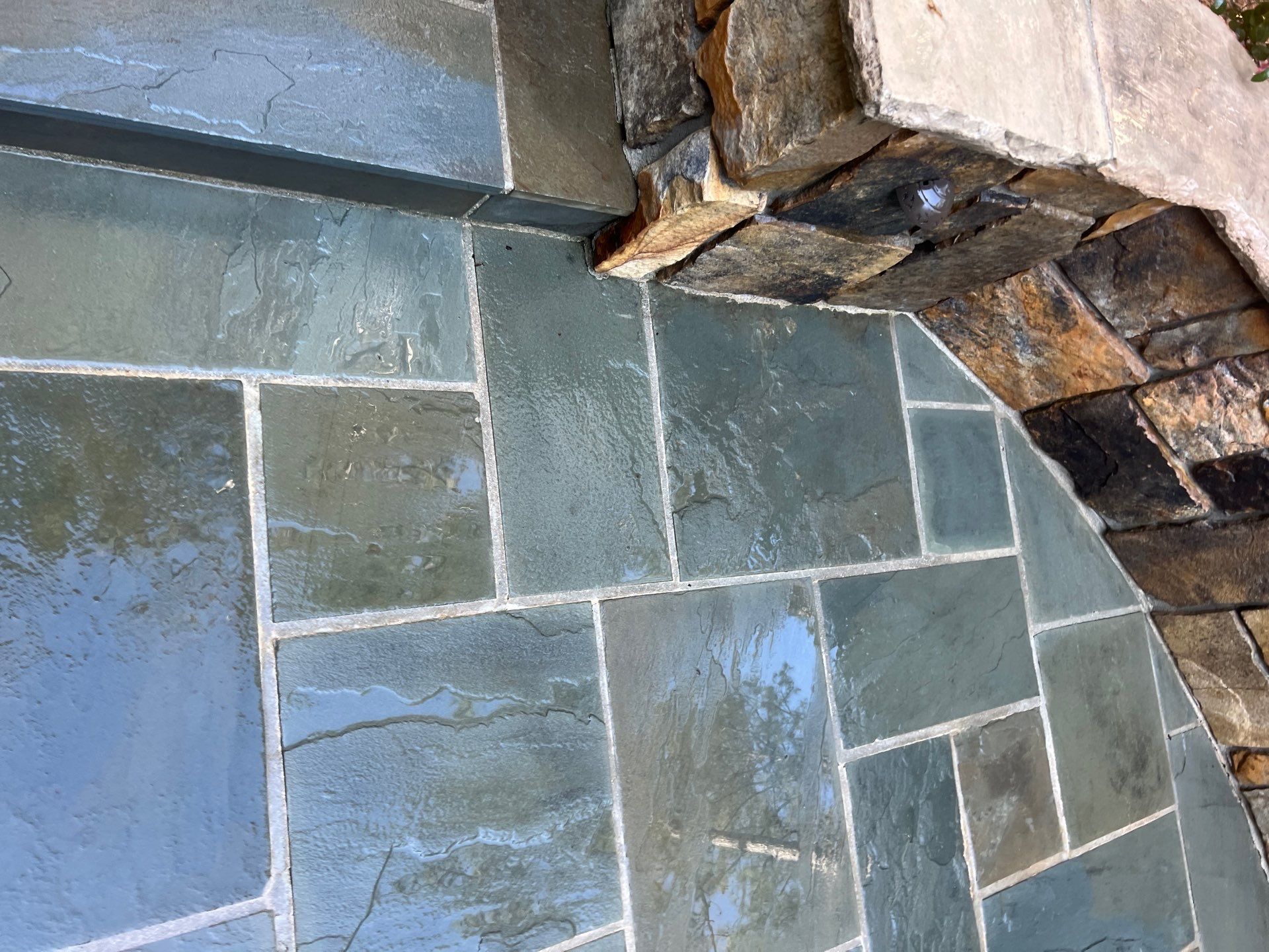 travertine  using Concrete Sealant by DuraSeal