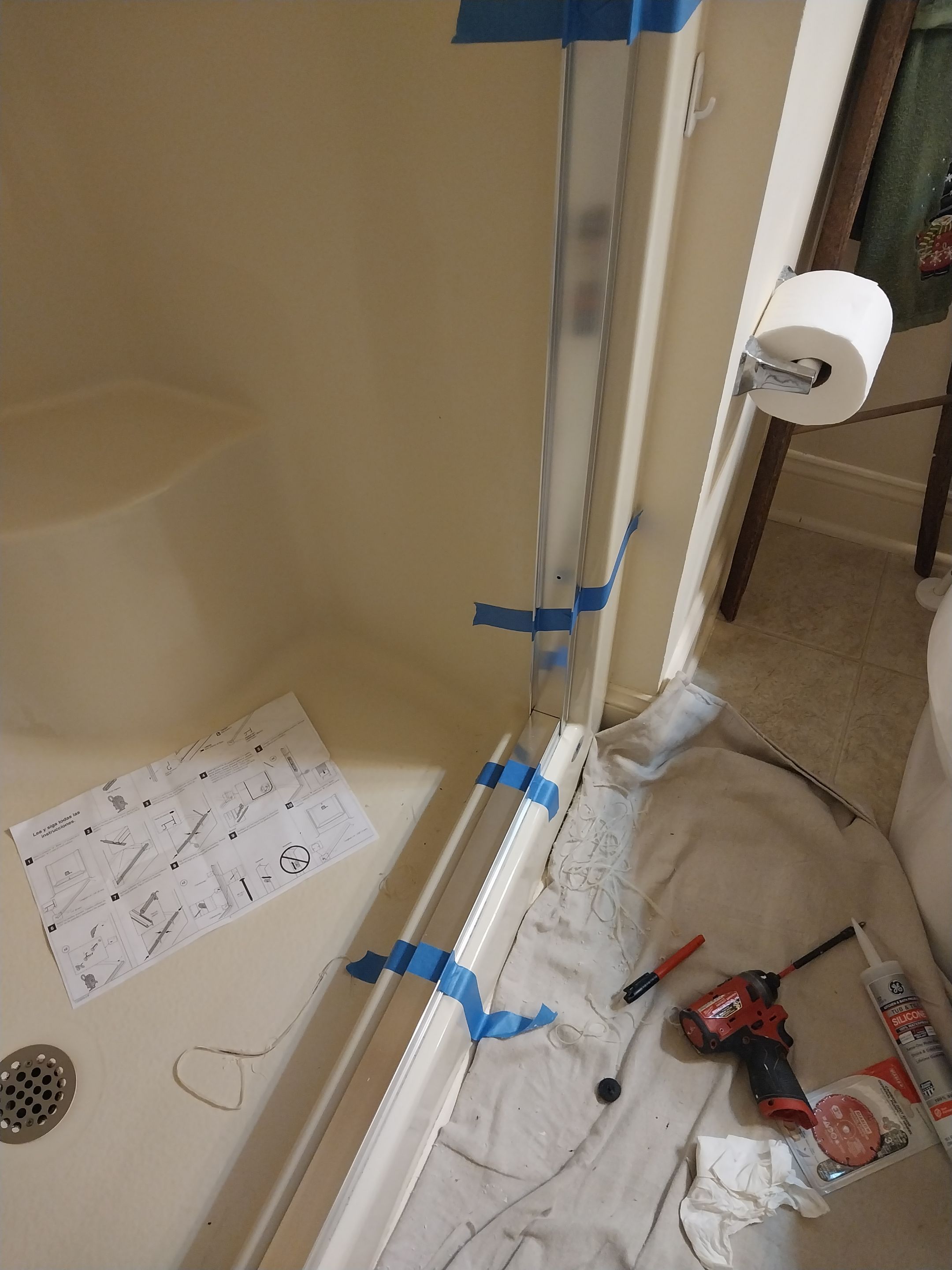 Shower door replacement  by Laser Focused Solutions LLC