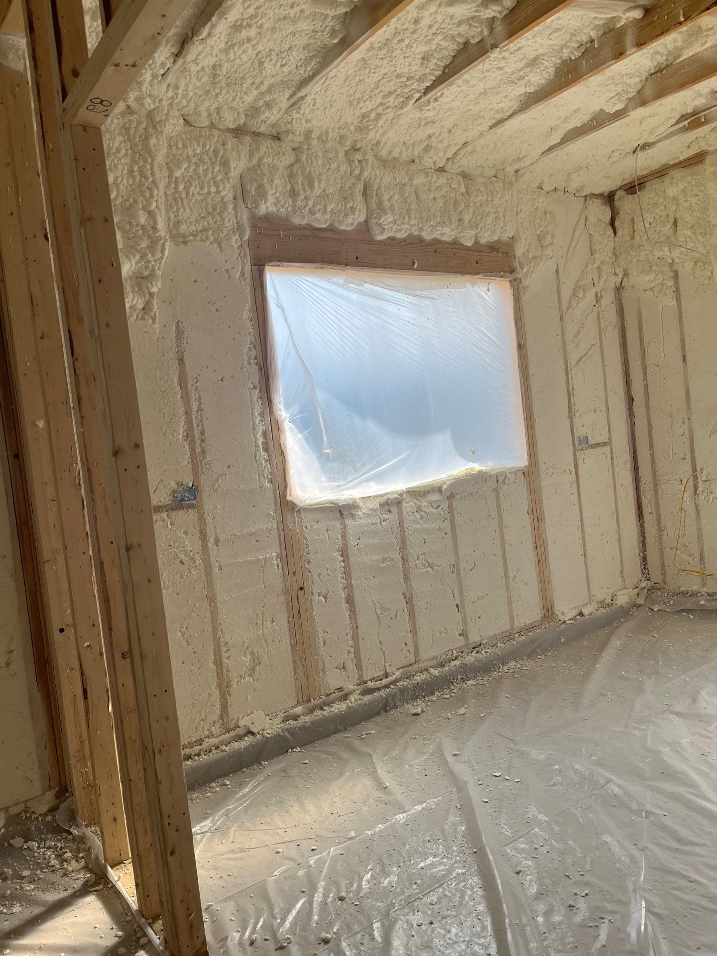 New Construction using open cell spray foam by NYS Foam & Energy
