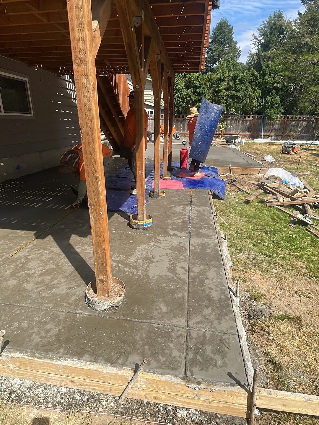 Chris | Stamped Concrete Patio, Walkway & Steps by Jireh Asphalt & Concrete Inc 