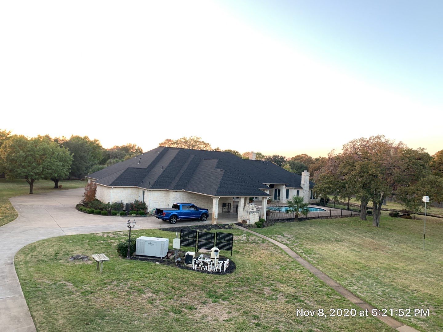 Huge Estate - Residential Roofing Installation using GAF Timberline HDZ Shingle System by First United Roofing & Construction