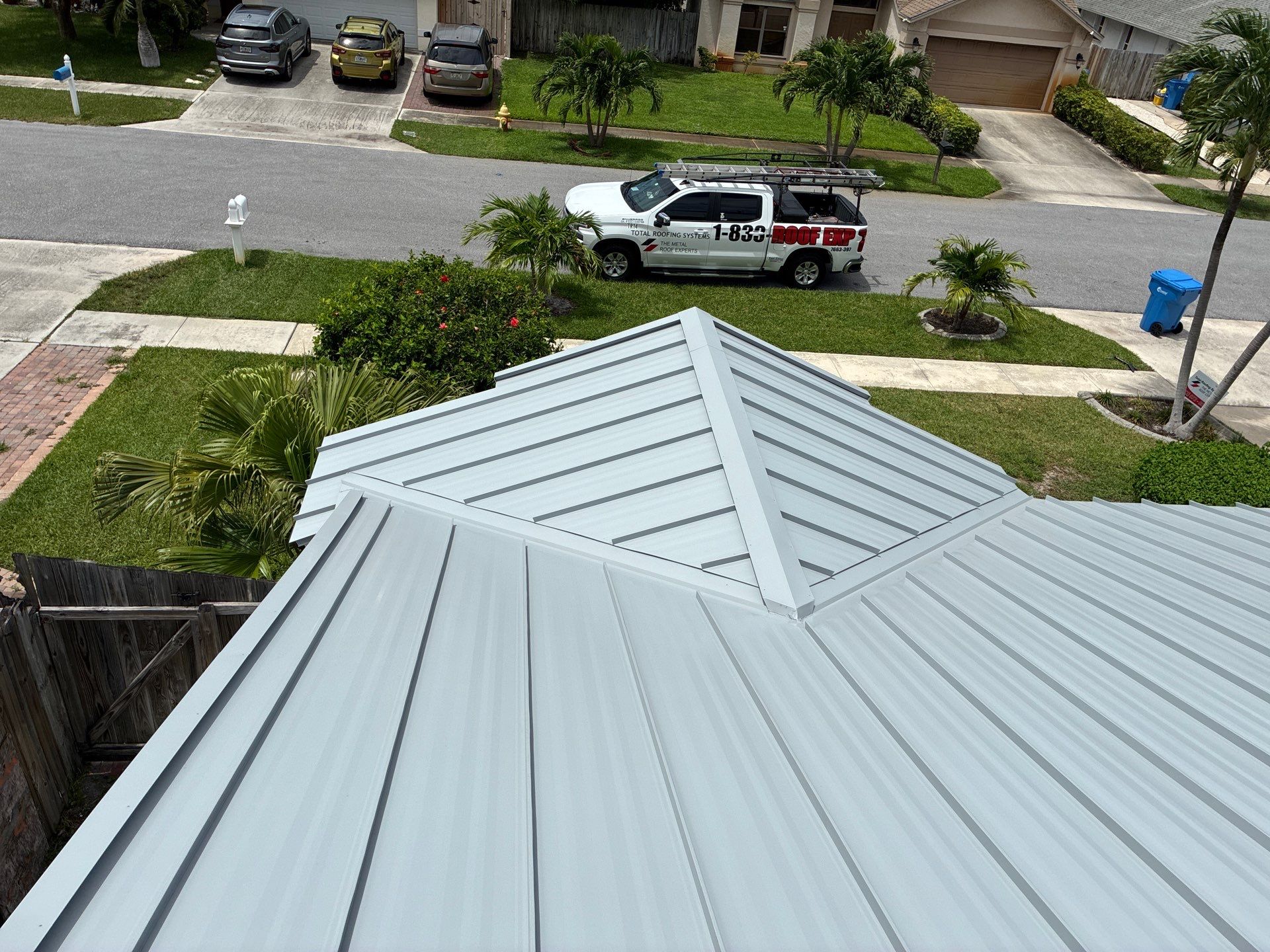 24ga 1.5" Mechanical seam Dove Gray  by Total Roofing System The Metal Roof Experts