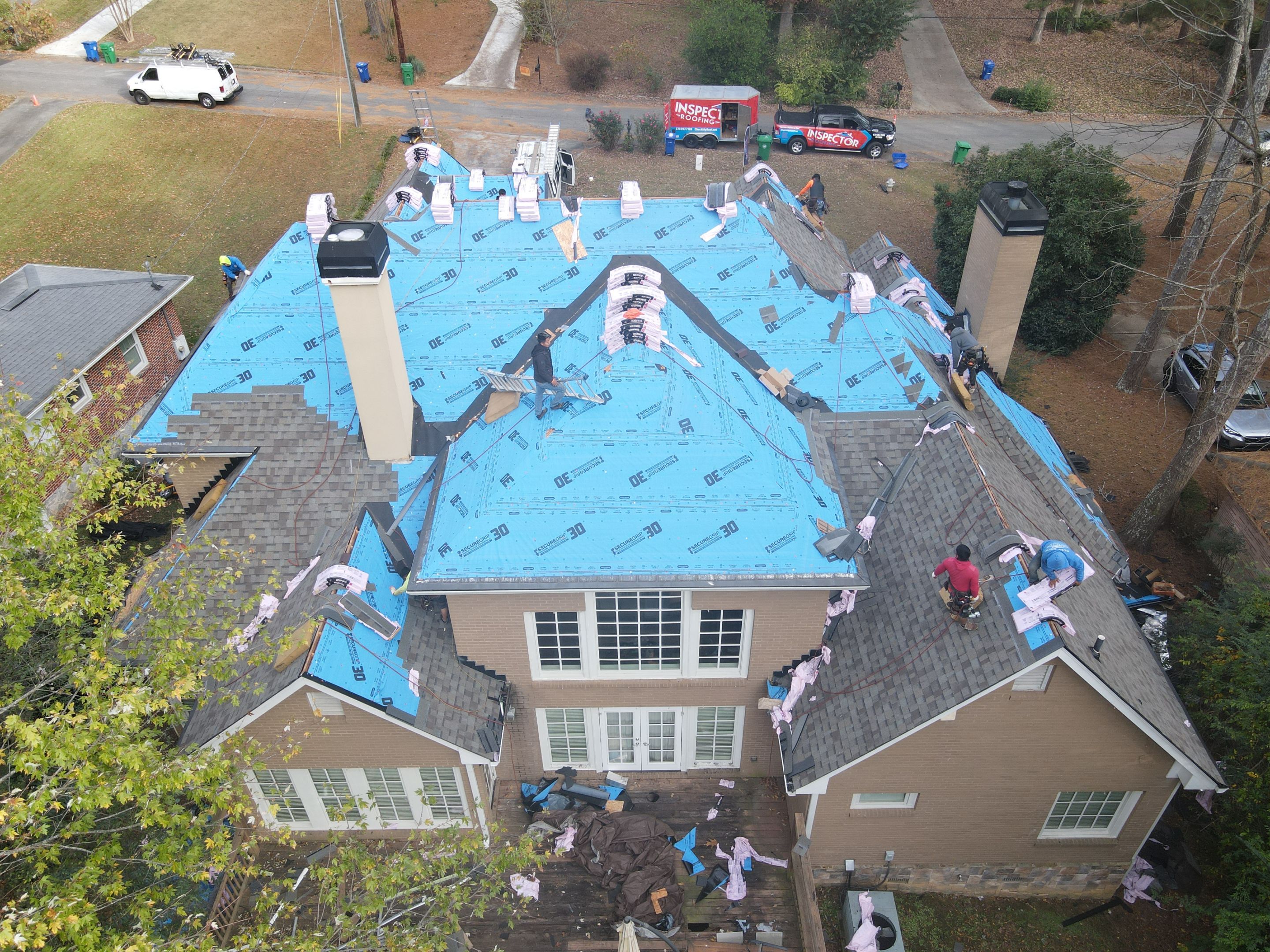 Residential Roofing Installation using Owens Corning by Inspector Roofing and Restoration