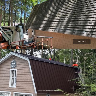 Standing Seam Metal Roof Replacement in Weare, NH – Drexel Roofing System 