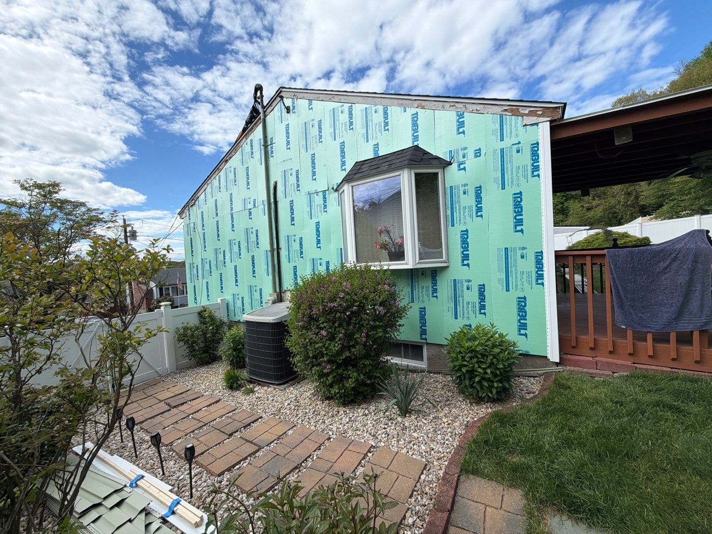 Siding Makeover with Cert. Monogram D/5 Dutchlap, Cypress & Tando Stone Sedona Bluff by DiGiorgi Roofing and Siding Inc