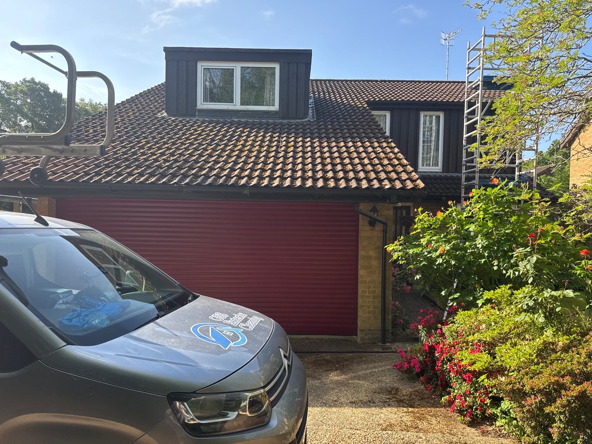 Roof Clean  - Moss Removal - Gutter Clean using Honda 15lpm Low Pressure Washing Machine by Ges Exterior Cleaning ltd