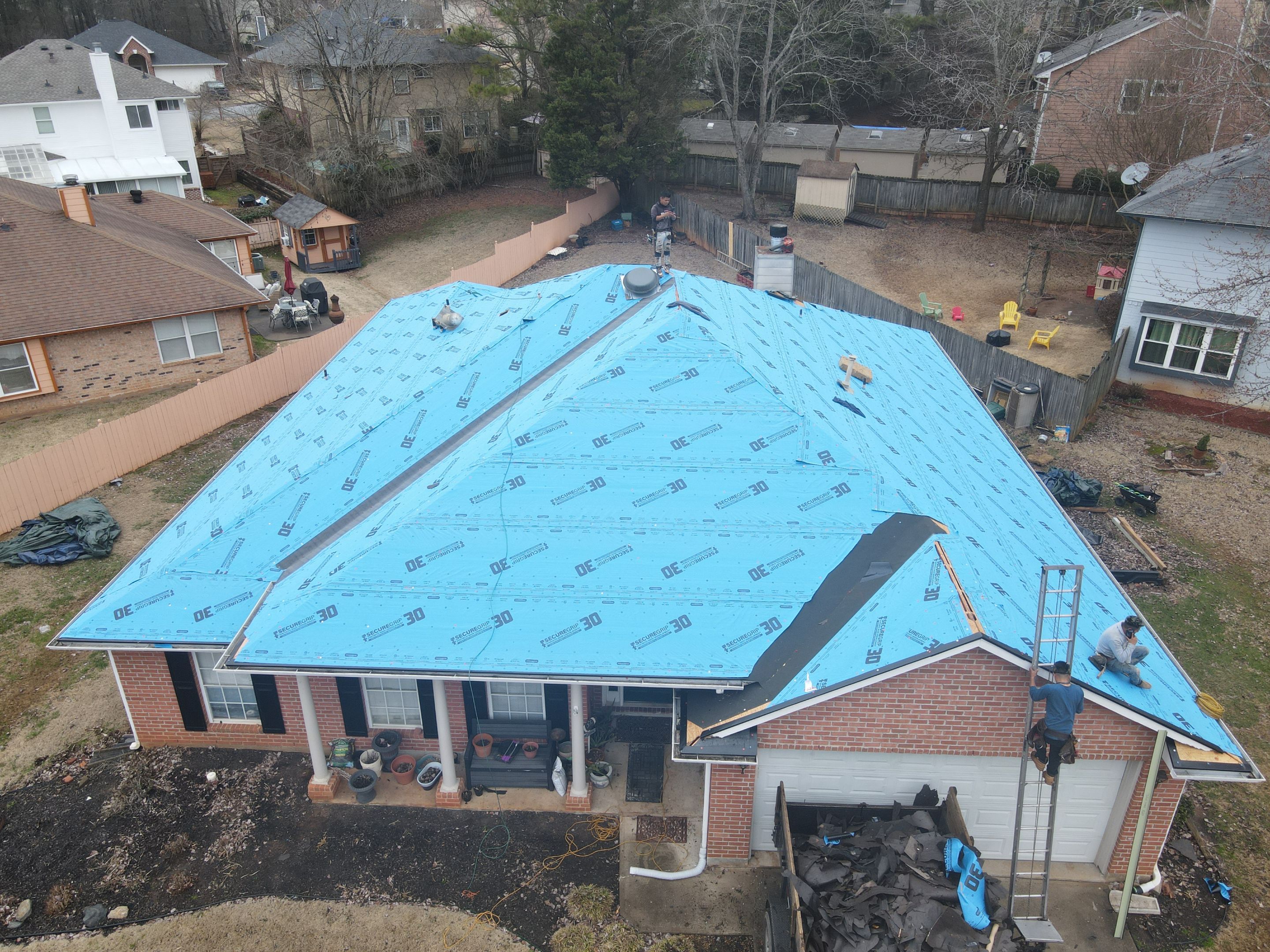 Residential Roofing Installation using Owens Corning by Inspector Roofing and Restoration
