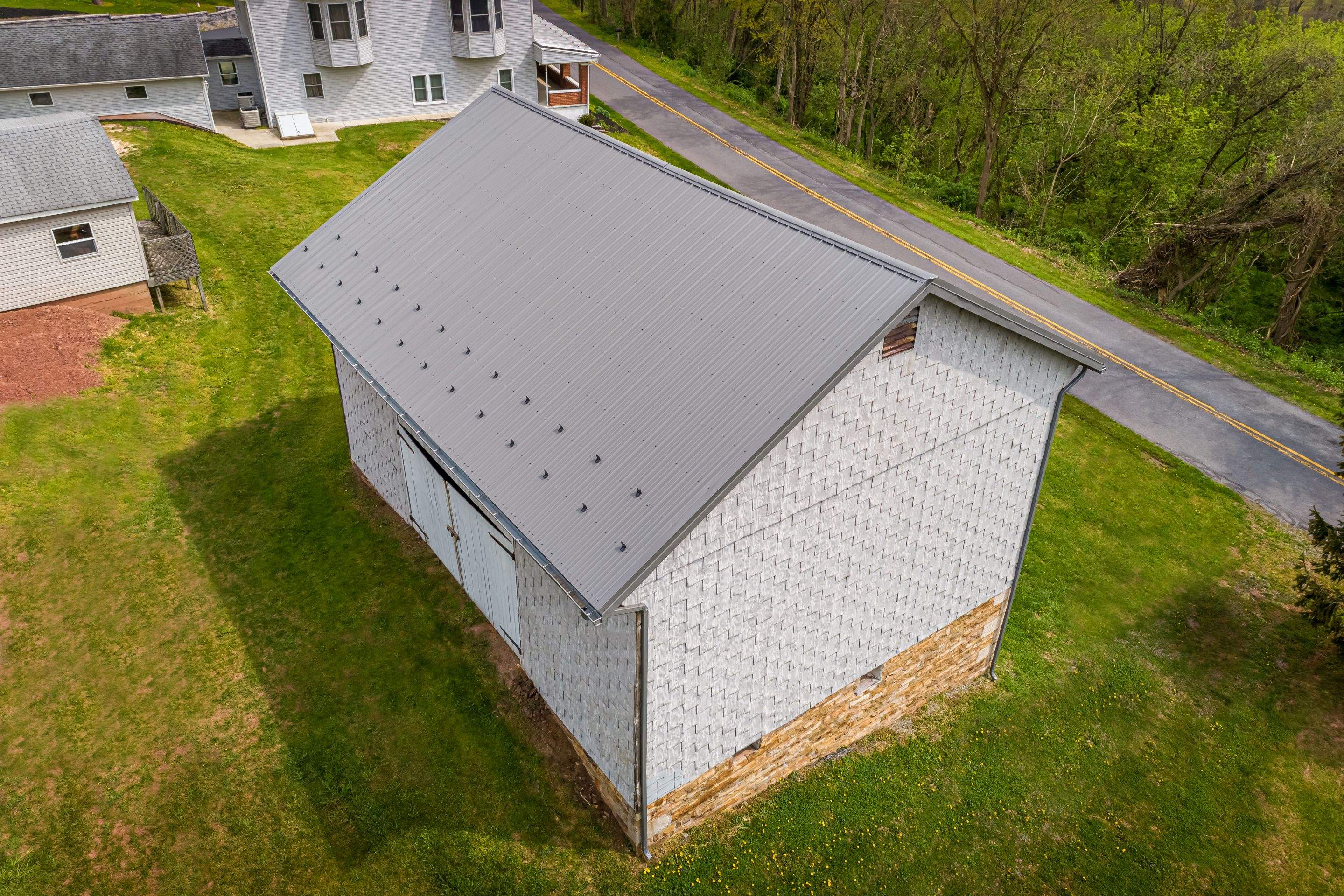 Metal Roof-charcoal by Esh Builders