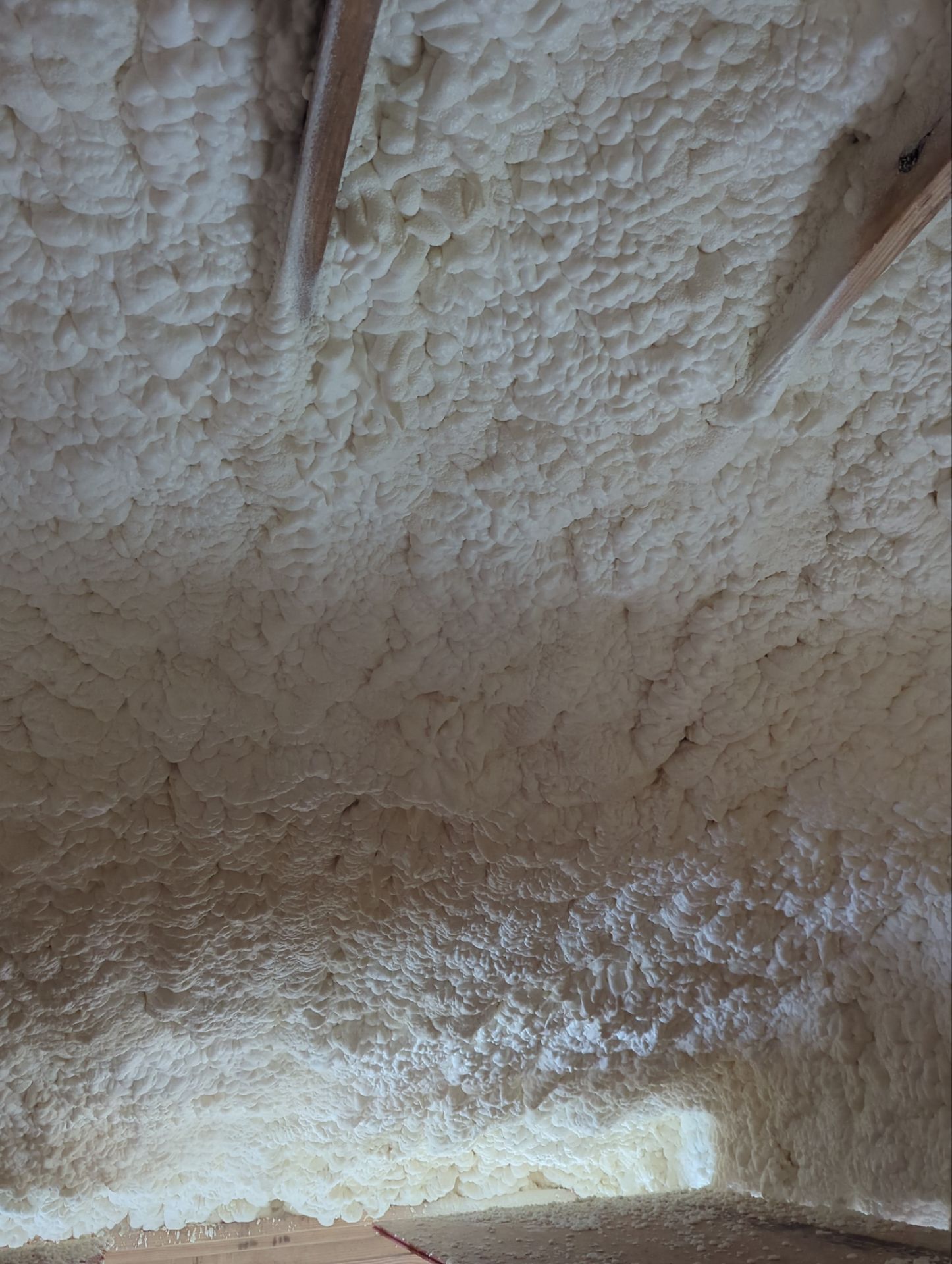 Basement Exterior Walls using Closed Cell Spray Foam by NYS Foam & Energy