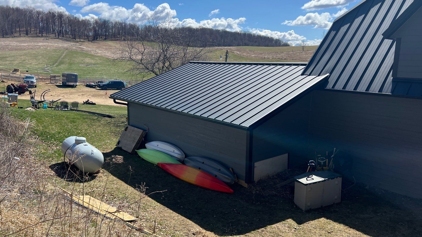  Stunning Home Exterior Makeover | Metal Roofing & LP Smart Siding by Total Restoration Services by LeFever Roofing LLC