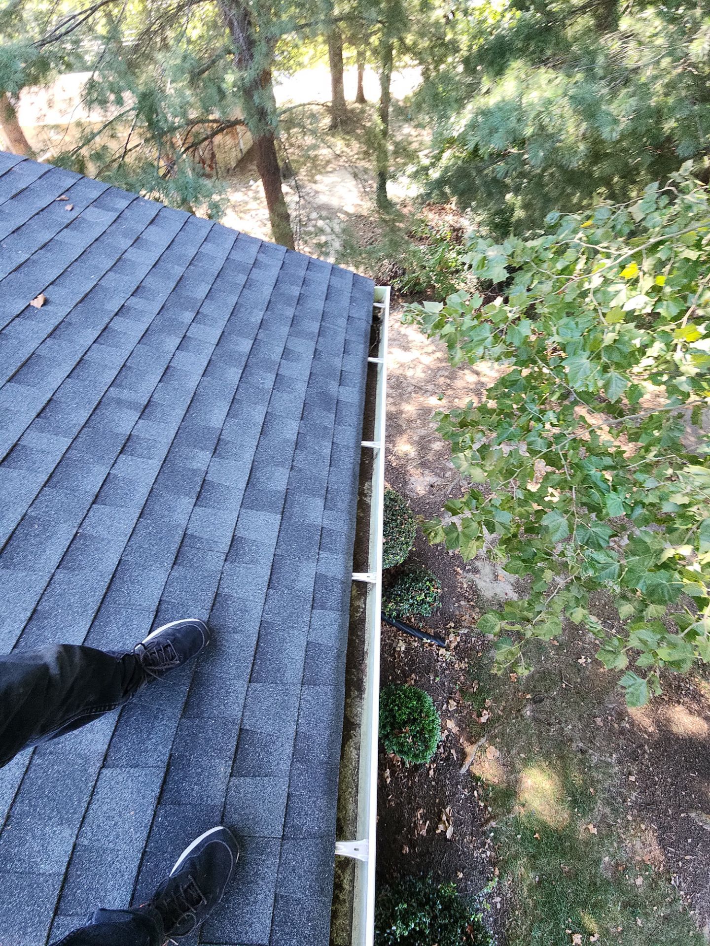 Commercial gutter cleaning Henrico after photo with clean gutters