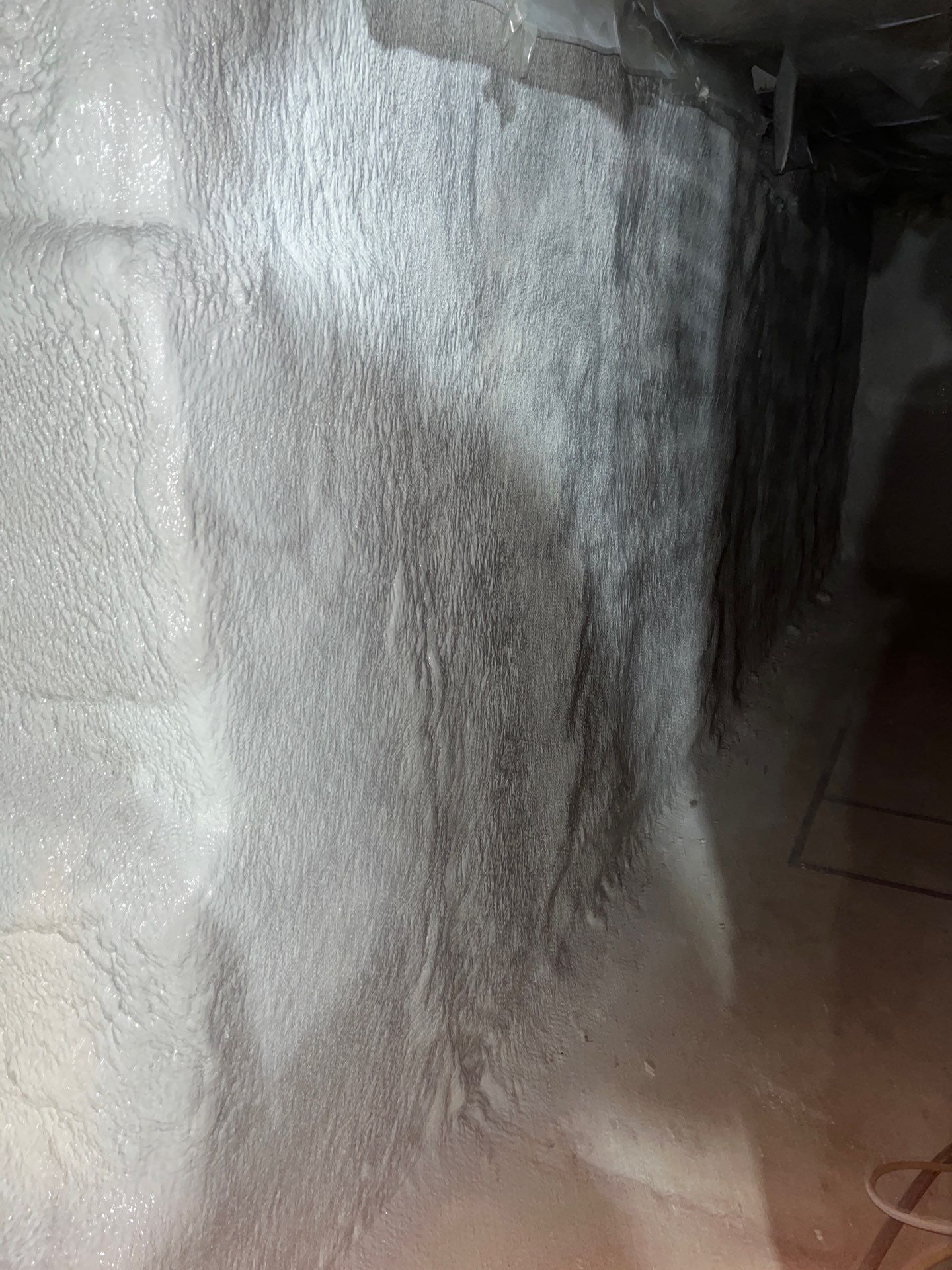 Basement Exterior Walls using Closed Cell Spray Foam by NYS Foam & Energy