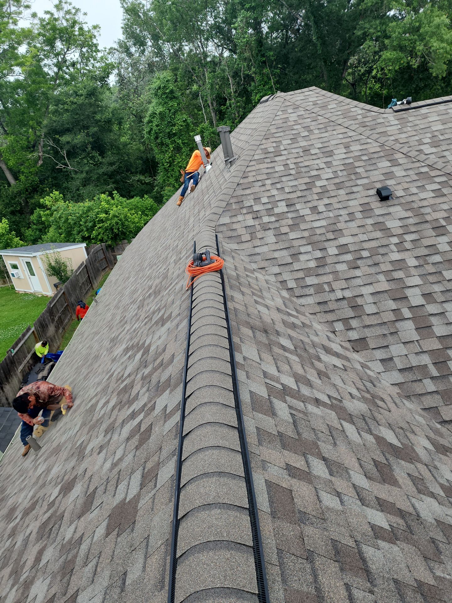 Residential Roofing Installation using Owen's Corning Duration (Lifetime) Shingles by Roof Repair Company