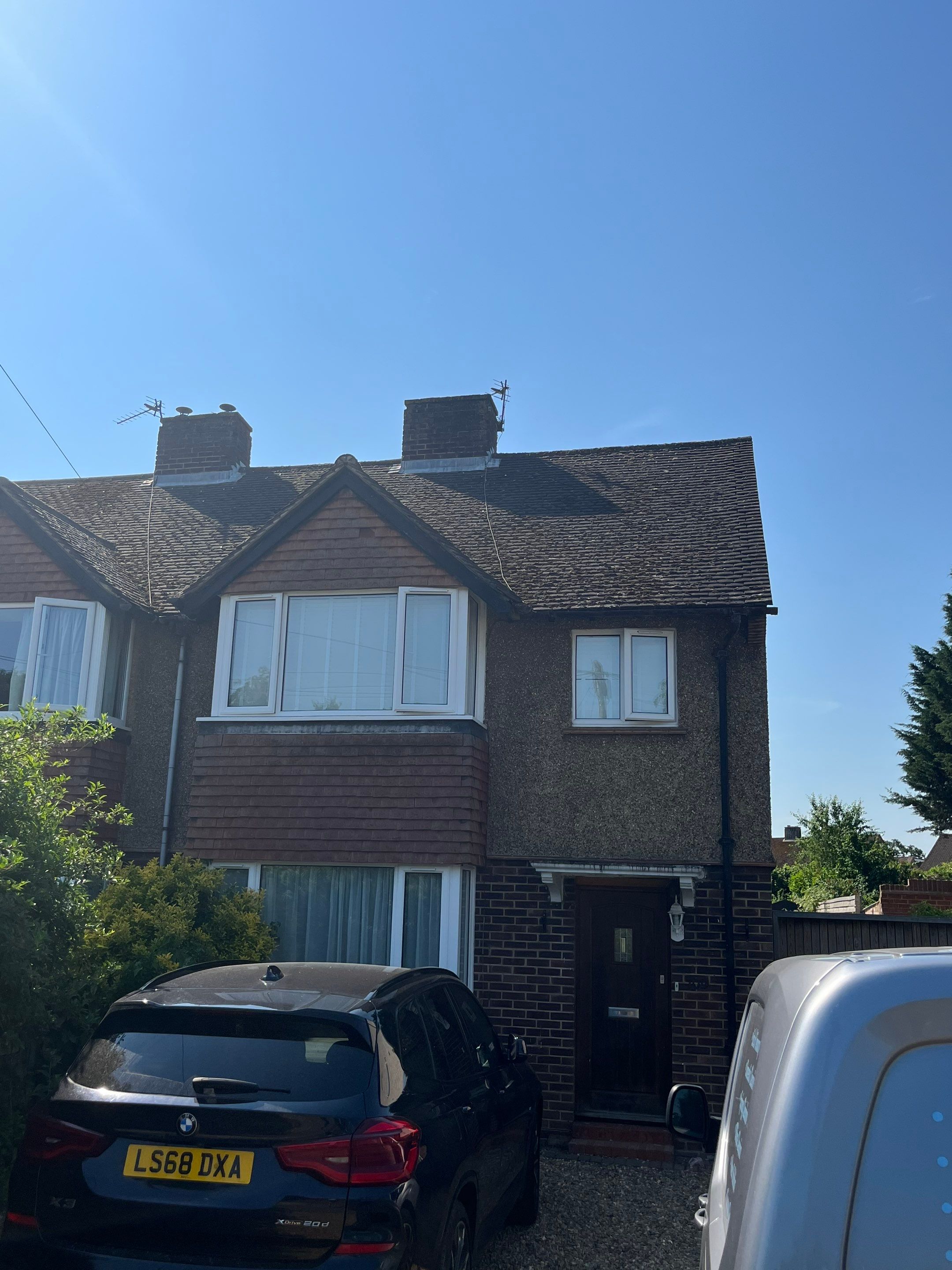 Roof Clean  - Moss Removal - Gutter Clean using Honda 15lpm Low Pressure Washing Machine by Ges Exterior Cleaning ltd
