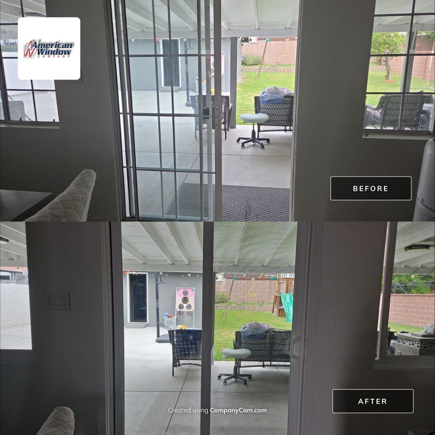 Milgard Tuscany window installation in Whittier, CA by American Window Company