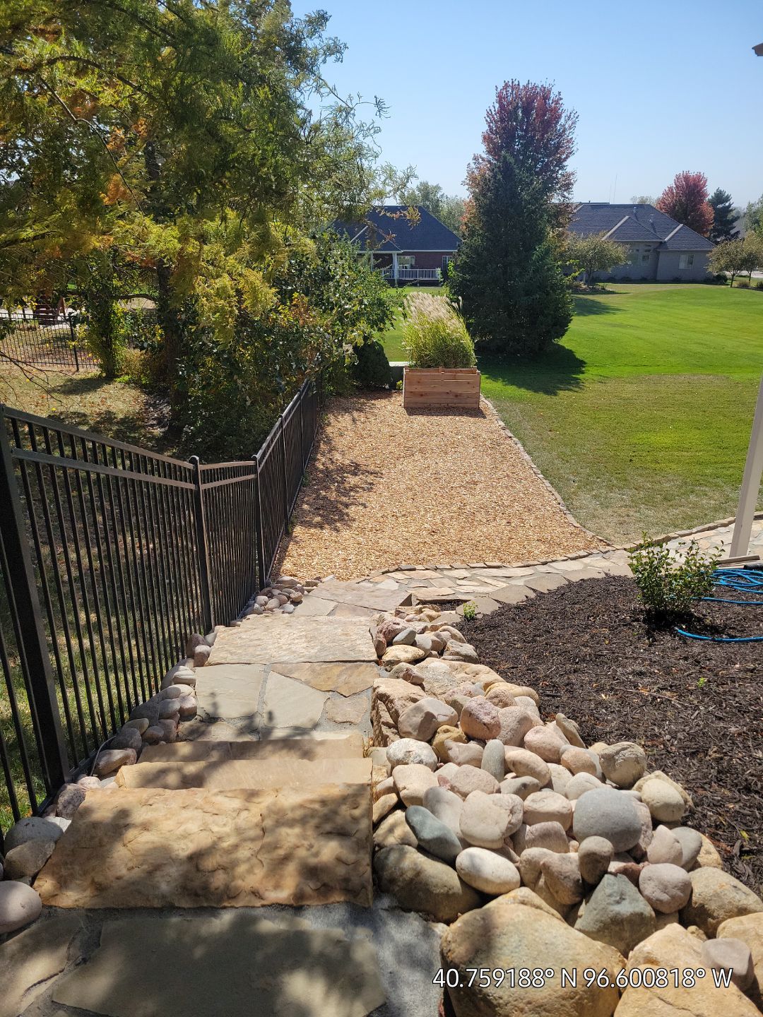 Updated Stone Stepper Path by New Horizon Landscapes