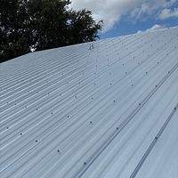 24ga 5V Crimp Mill Finish by Total Roofing System The Metal Roof Experts