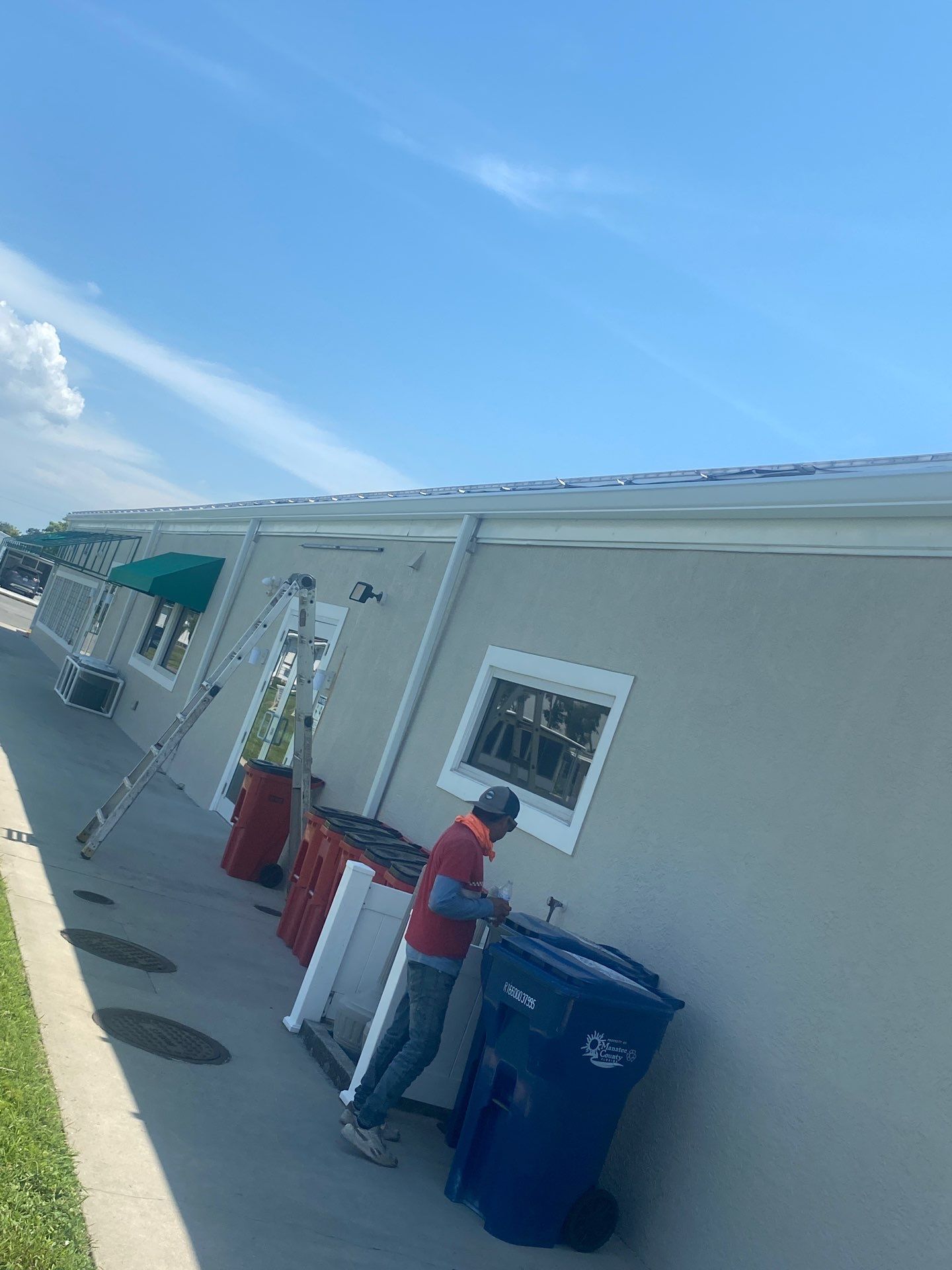 Commercial Seamless Gutter Installation in Palmetto FL by Gutter Professors