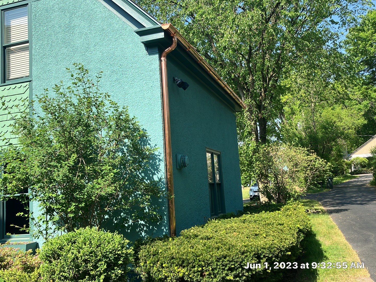 Half Round Copper Gutter Installation by Custom Installations