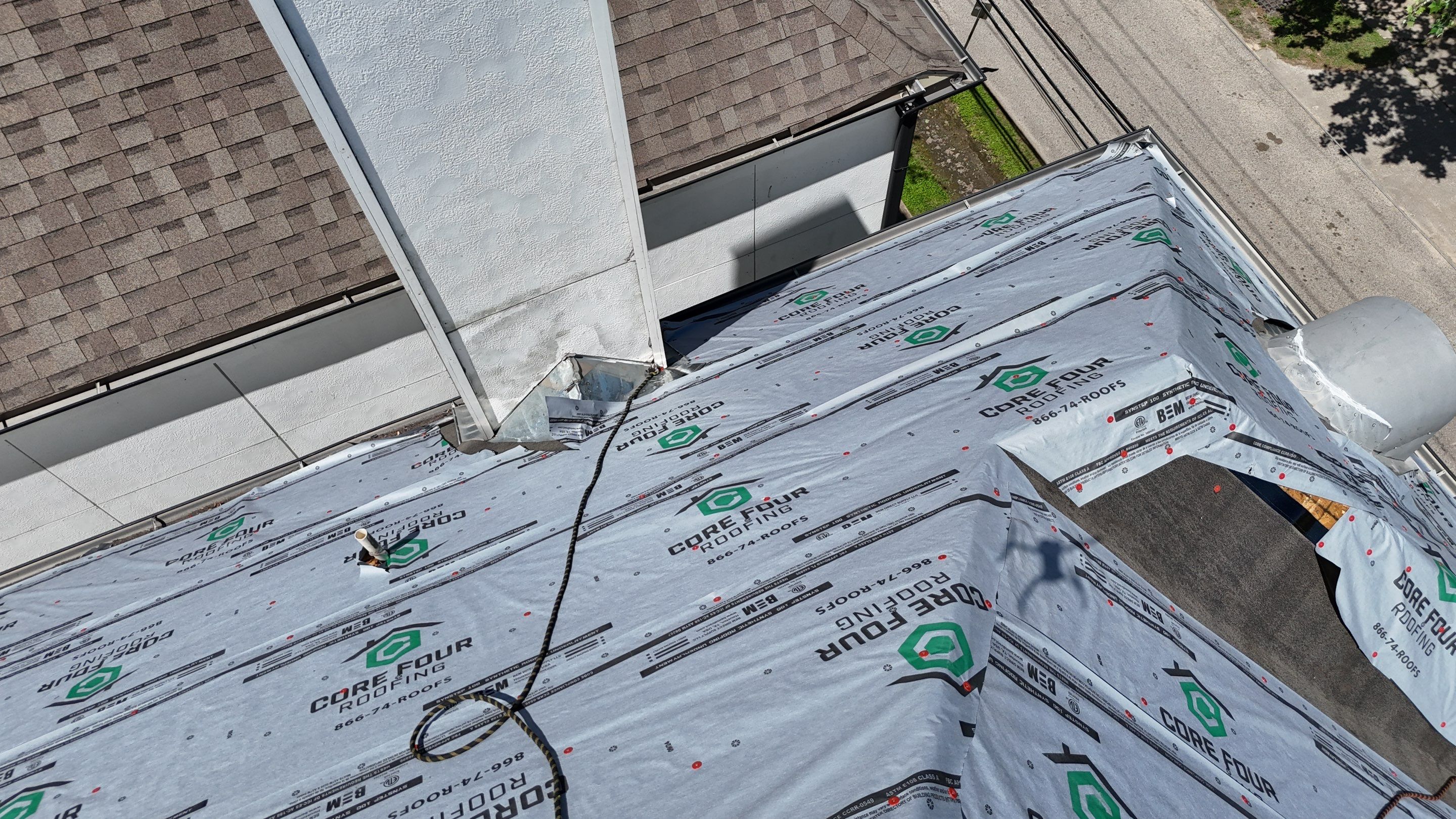 Roof Replacement using IKO Nordic in the Heights! by Core Four Roofing