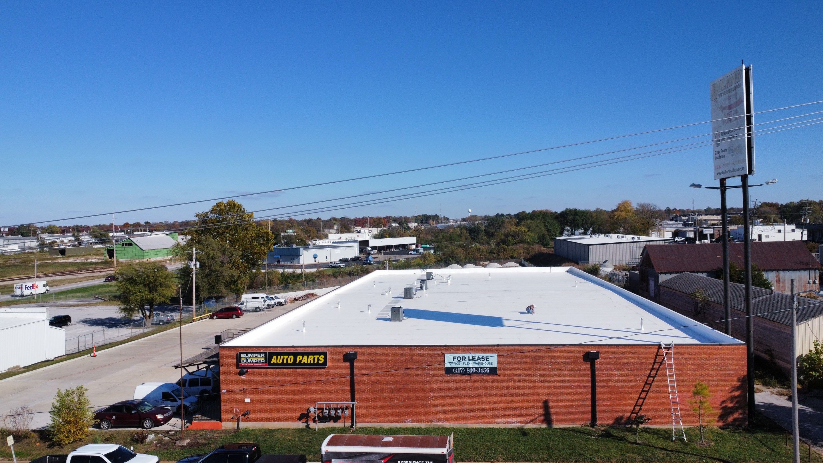 Commercial Flat Roofing Install by Titan Commercial & Residential Roofing
