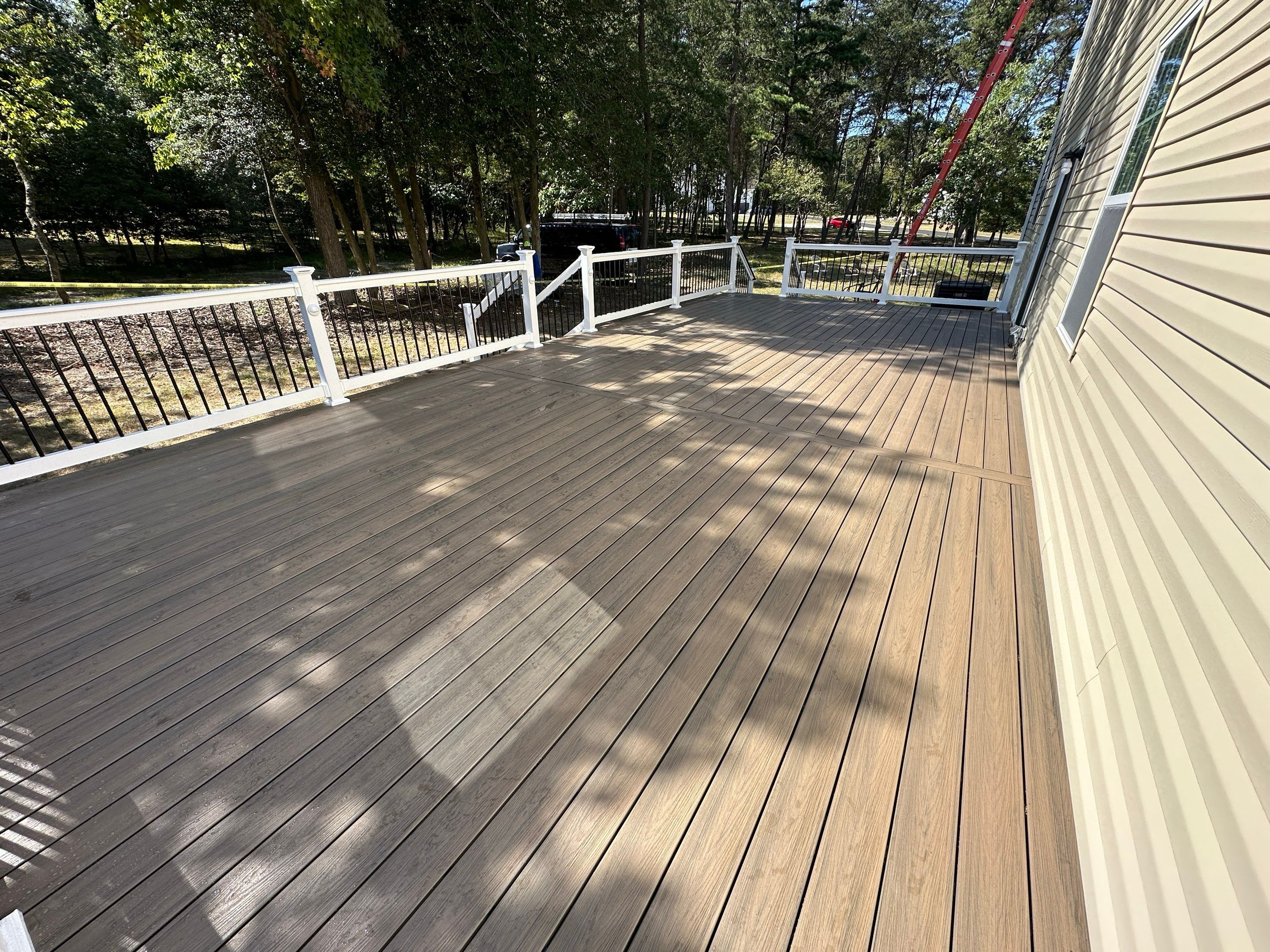 New Deck using Deckorators Venture - Color Sandbar  by deck guardian