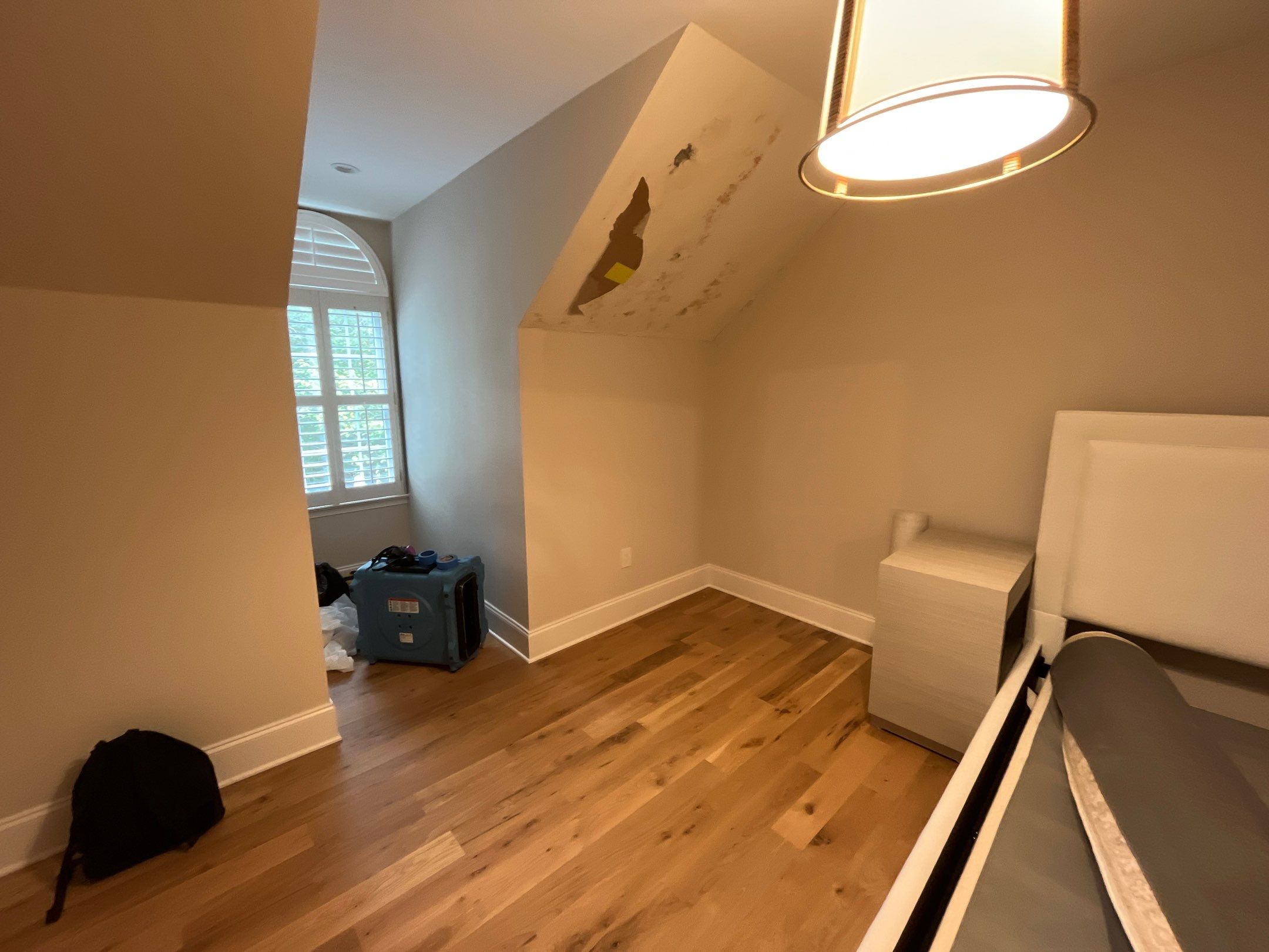 Bedroom mold remediation & Interior restoration by EAS Environmental, LLC.