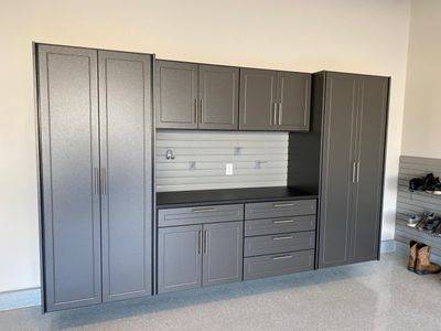 Monte L. adds storage to garage!