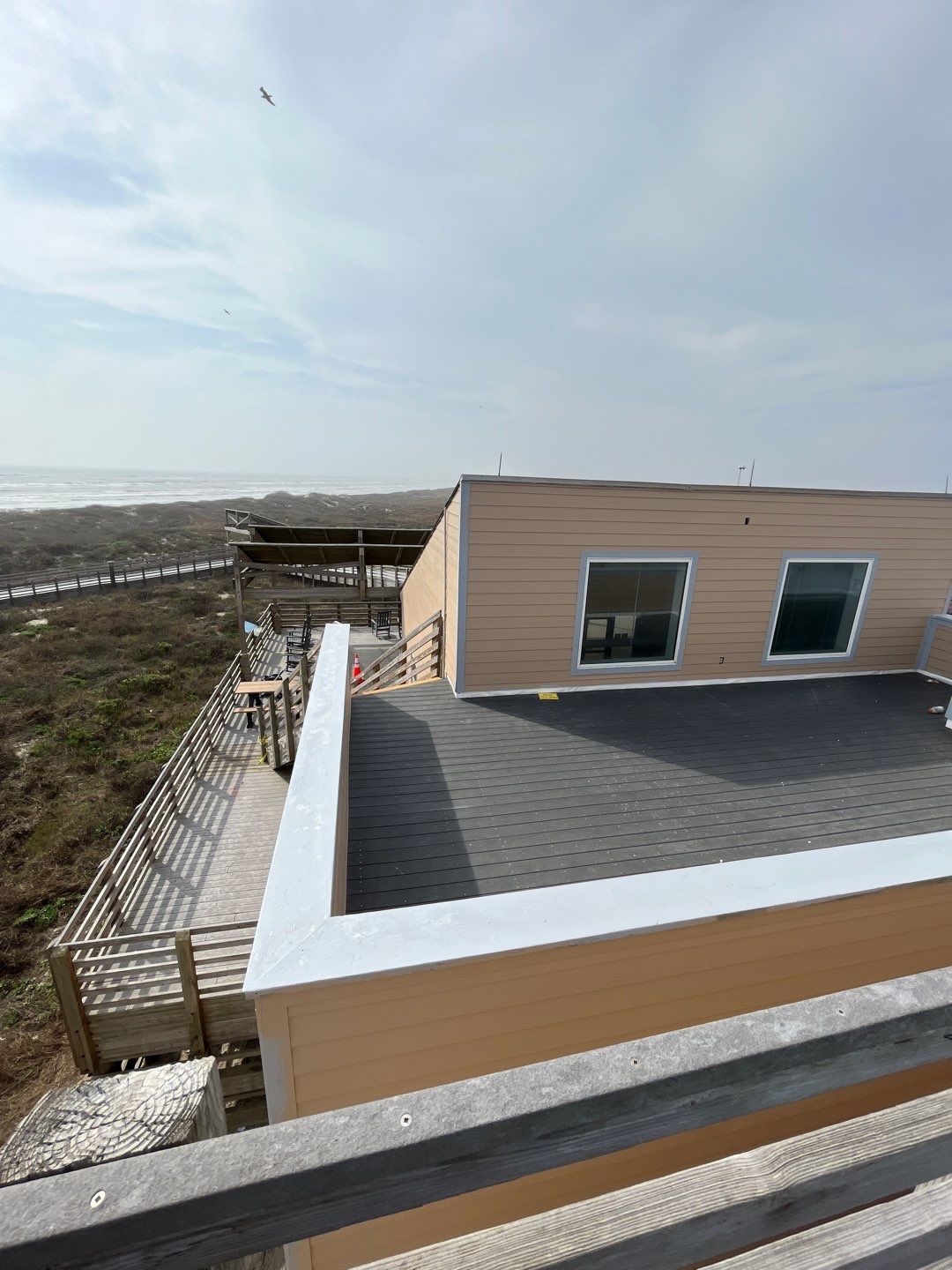 Padre Island National Seashore Malaquite Visitor Center Exterior remodel by Bayfront Roofing and Construction