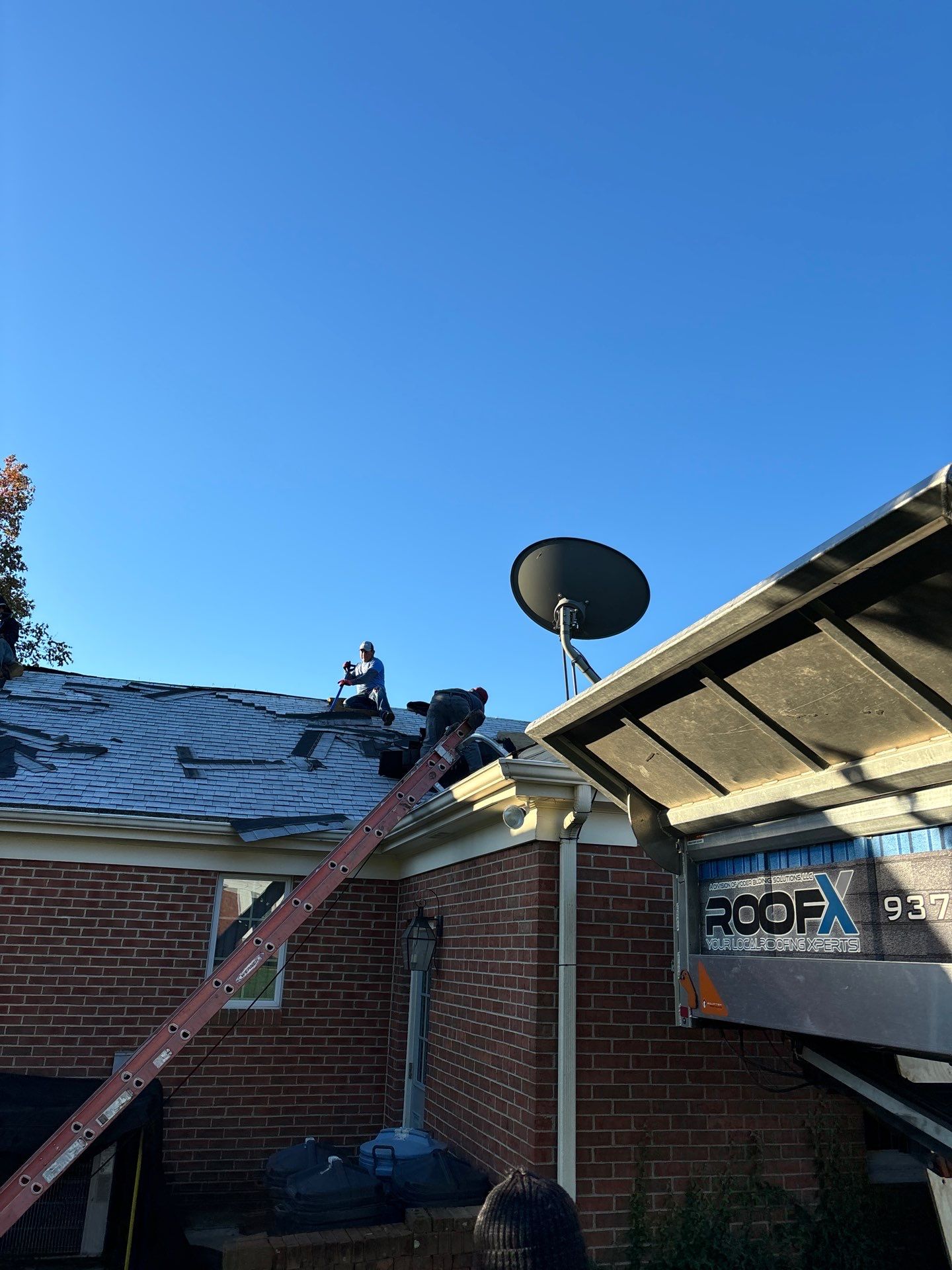 Residential Roofing Installation using Timberline UHDZ Shingles - Pewter Gray by RoofX 