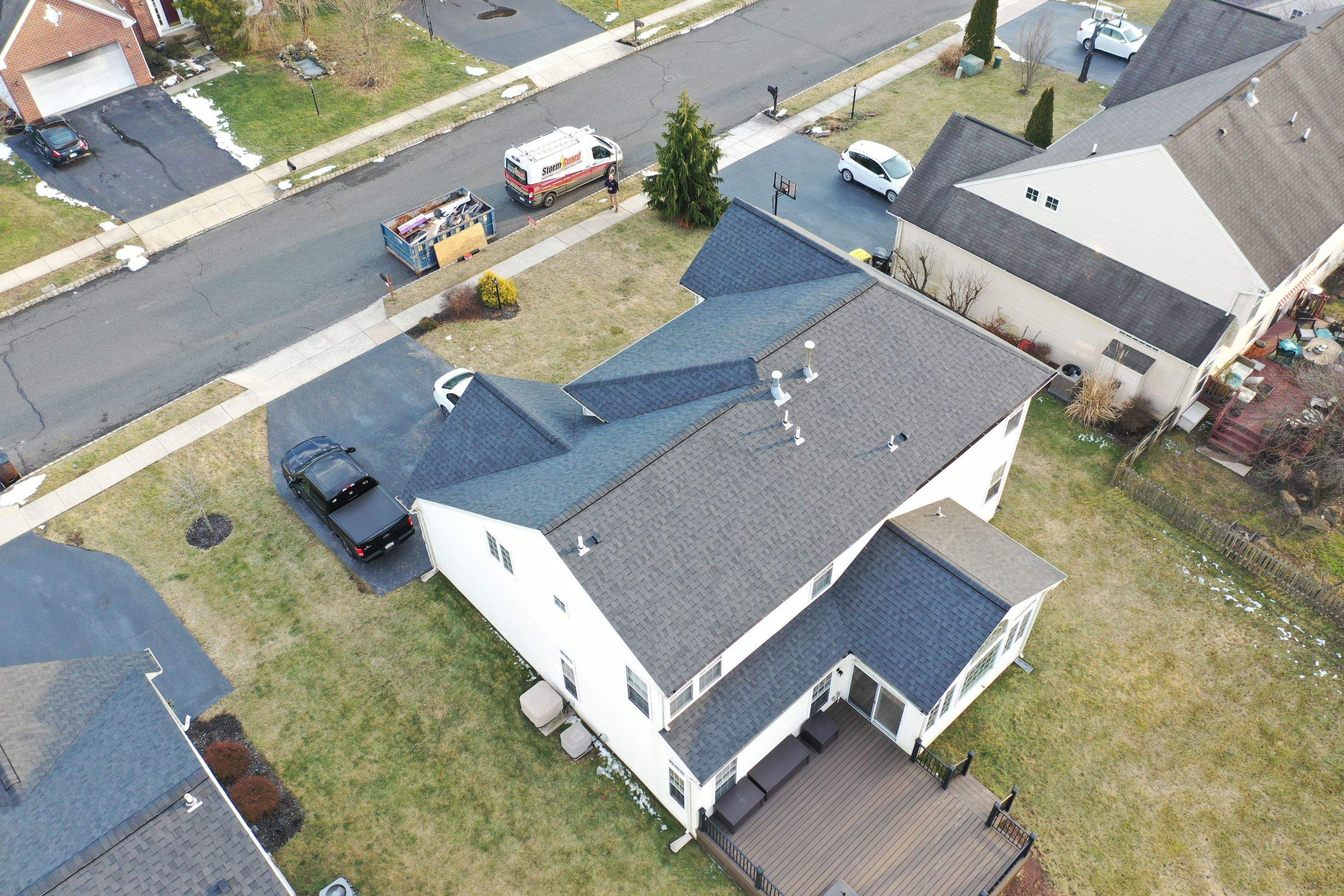 Roofing Installation using CertainTeed Landmark - Moire Black by Storm Guard of Ches-Mont PA