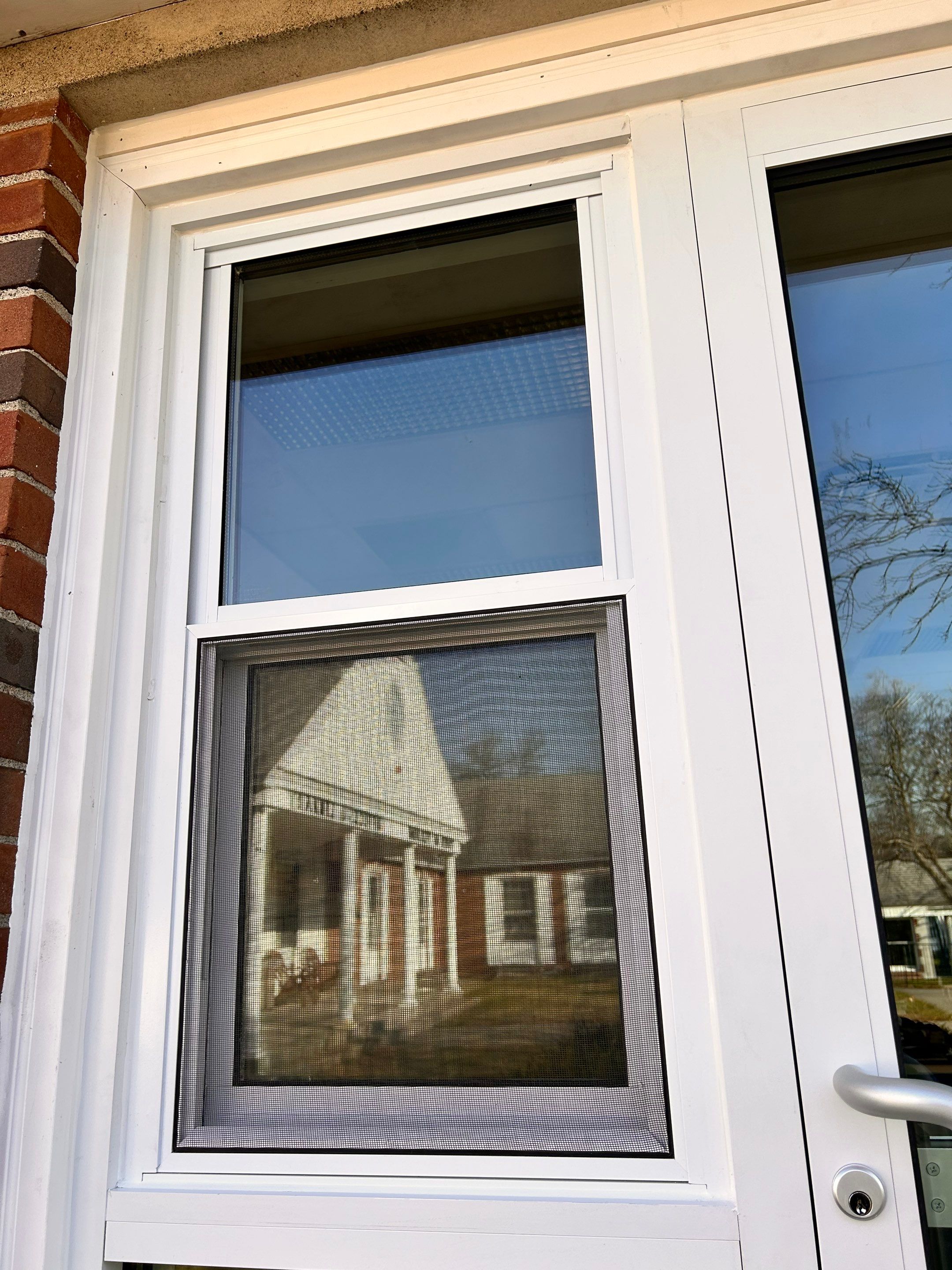 Vernon Town Hall - Commercial Door w/Sidelight and Single-Hung Window by Cheshire Glass Company