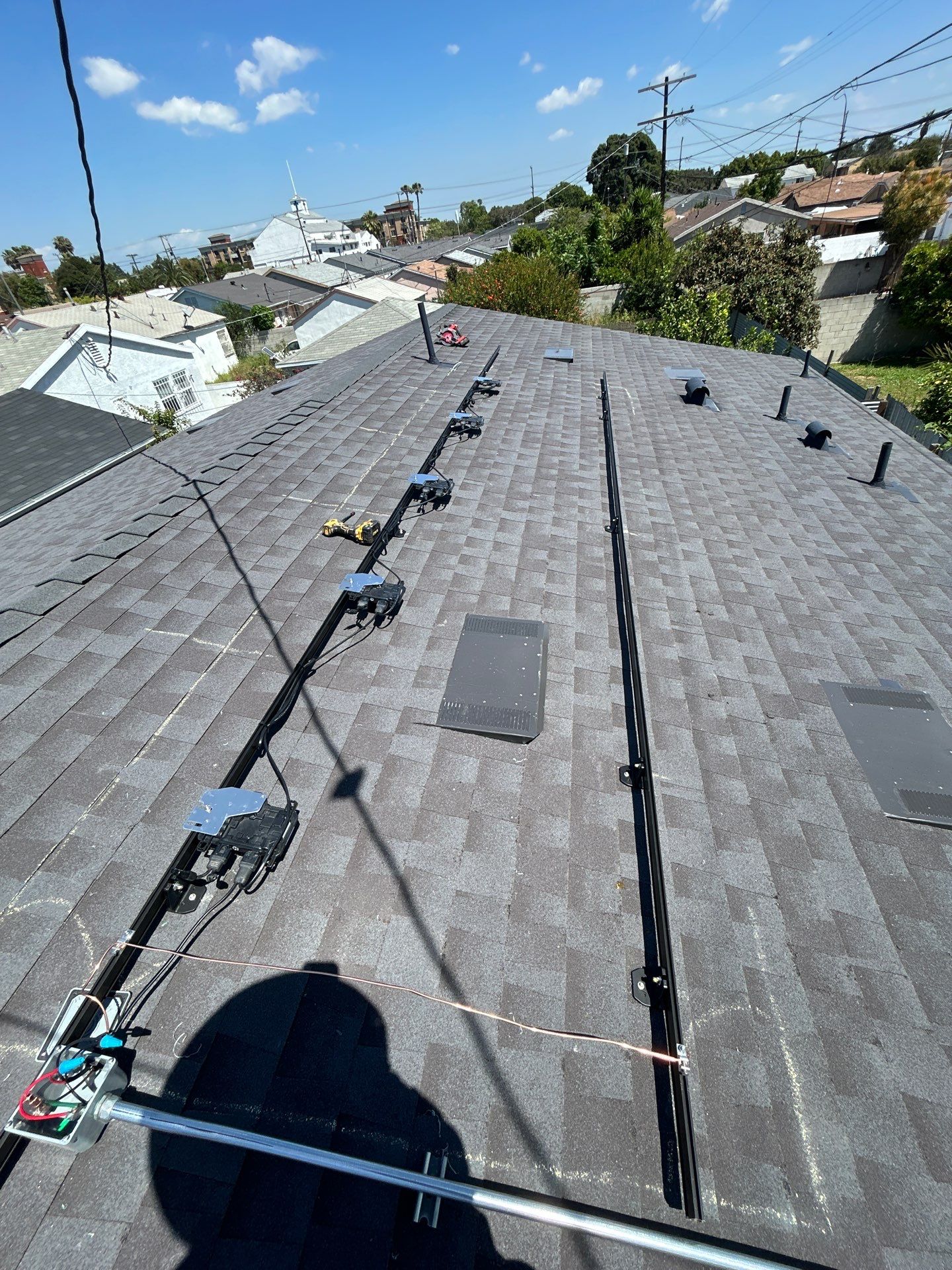 Five Panel Solar Installation in Los Angeles by AWS Solar