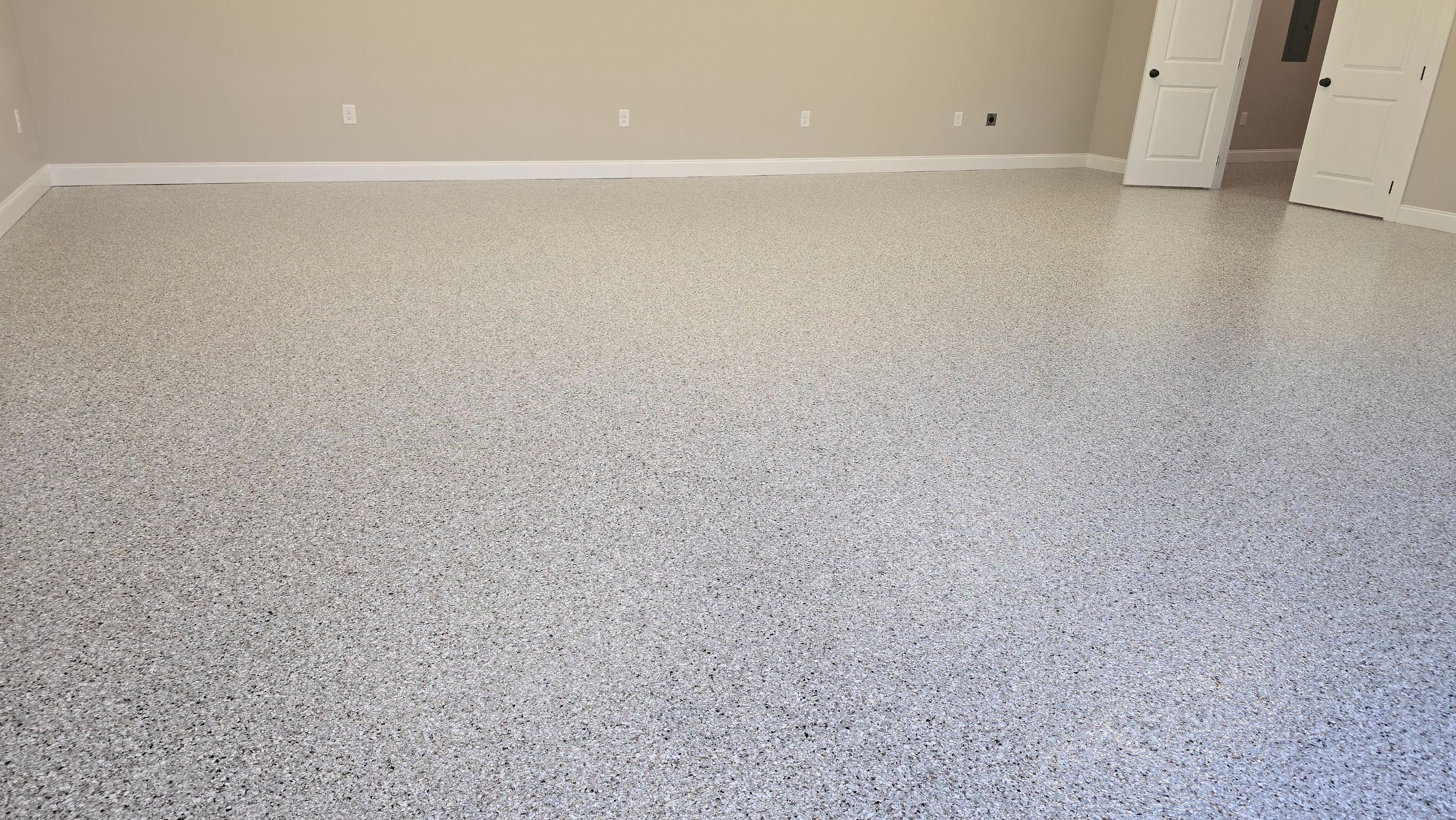 Garage Using Flake by Elite Floor Solutions