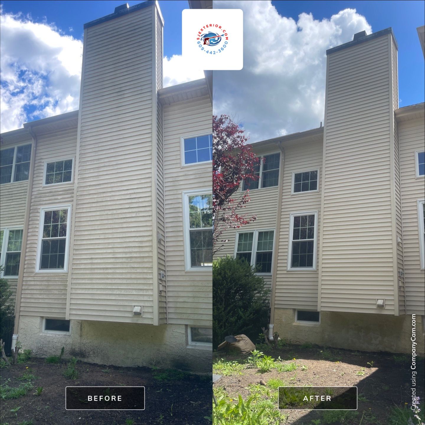 Residential Cleaning using House Wash by SJ Exterior