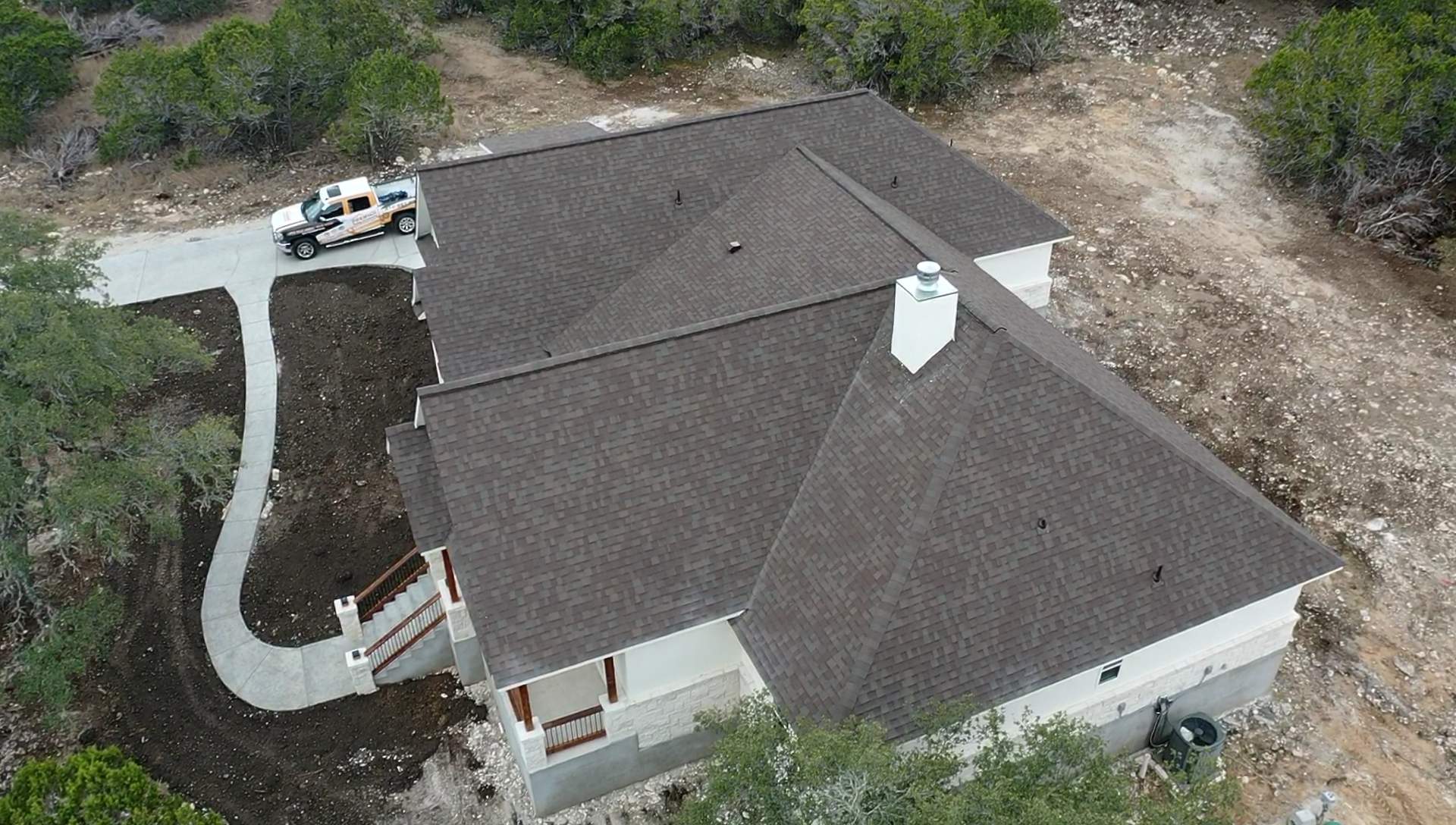 New Home Construction using Owens Corning 30 year Architectural Shingles by Premier Roofing and Contracting