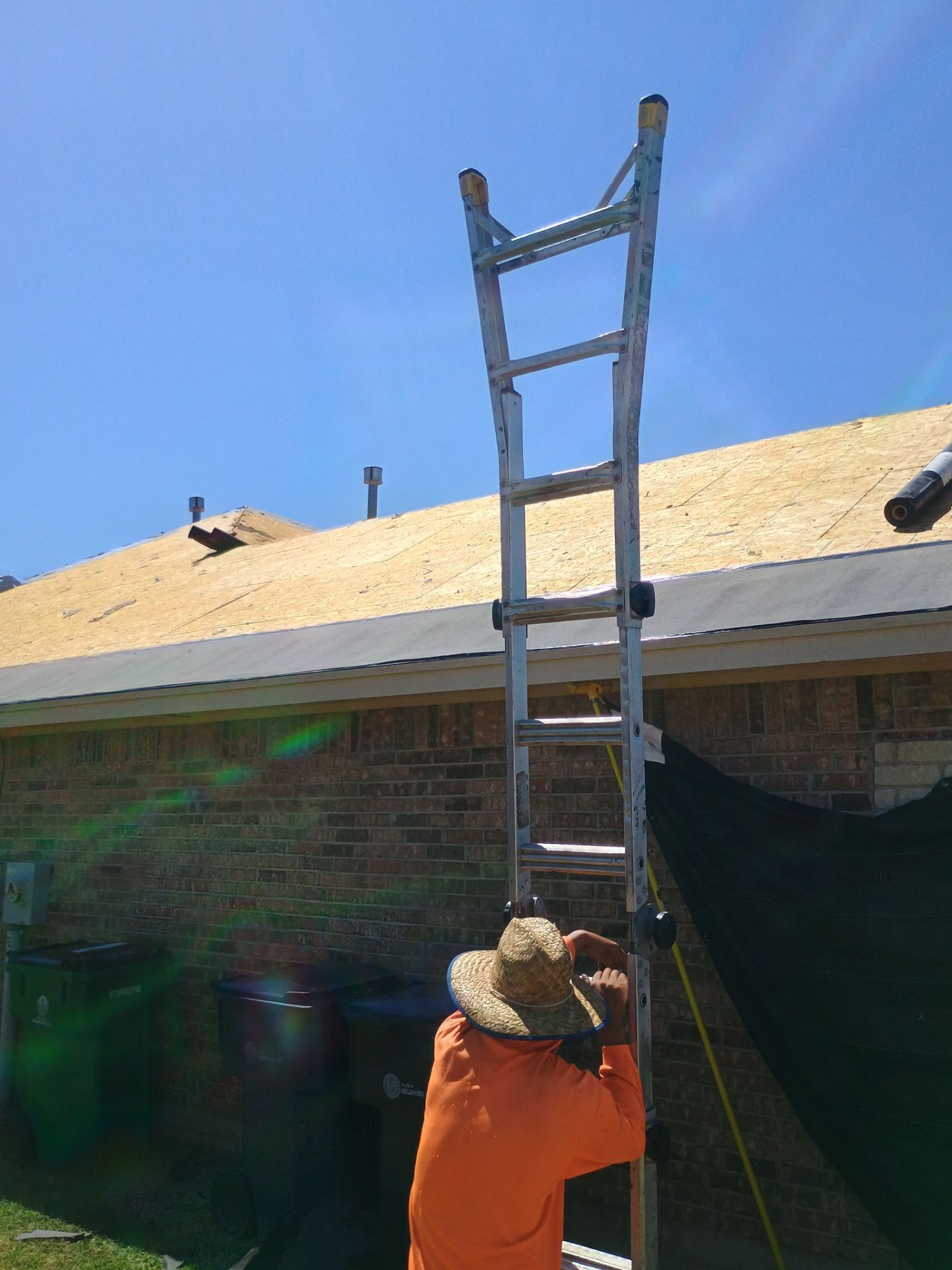 Oklahoma City Full Residential Roof Replacement with GAF Architectural Shingles by BANA Roofing and Solar Supply