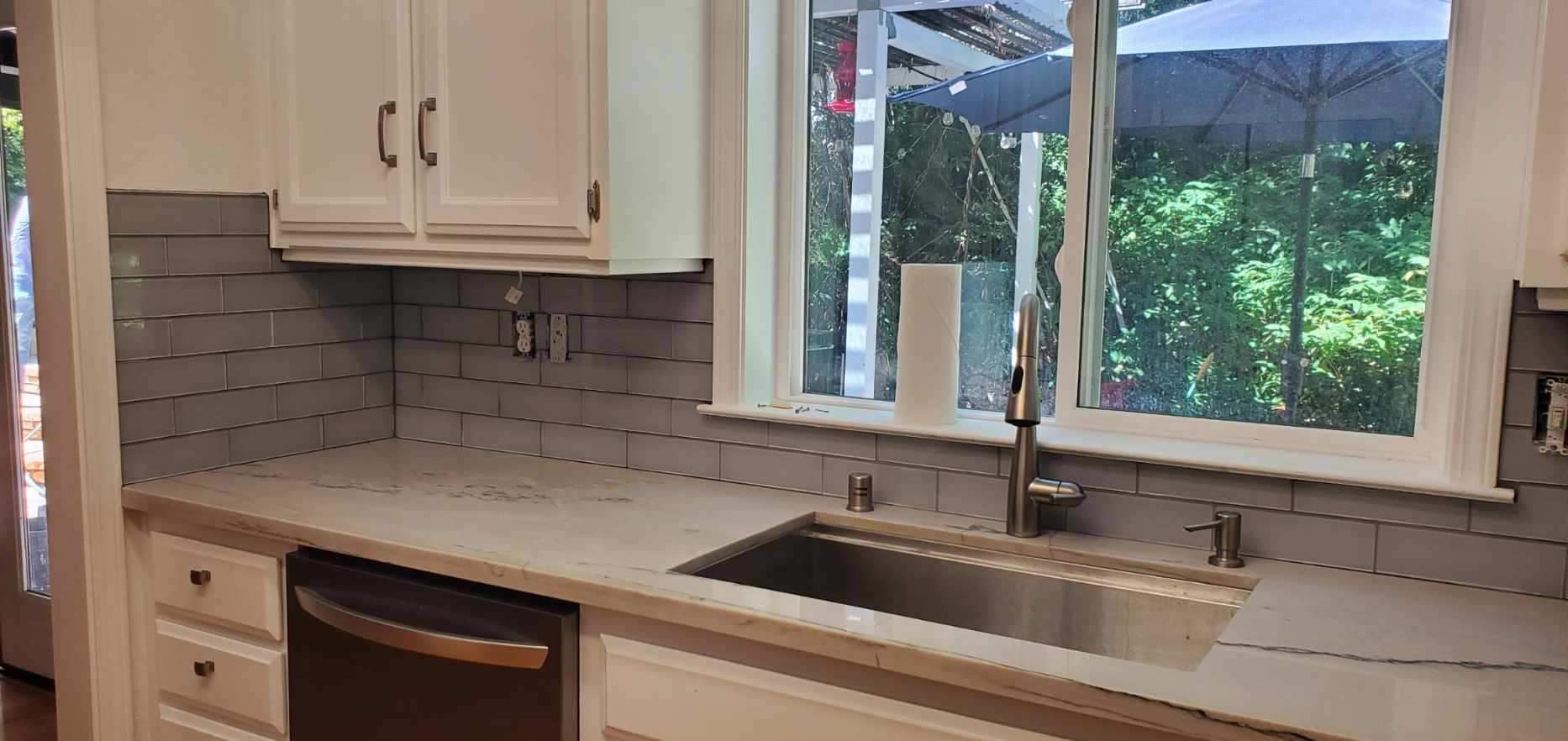 Kitchen Backsplash by Footprints Floors South Sacramento
