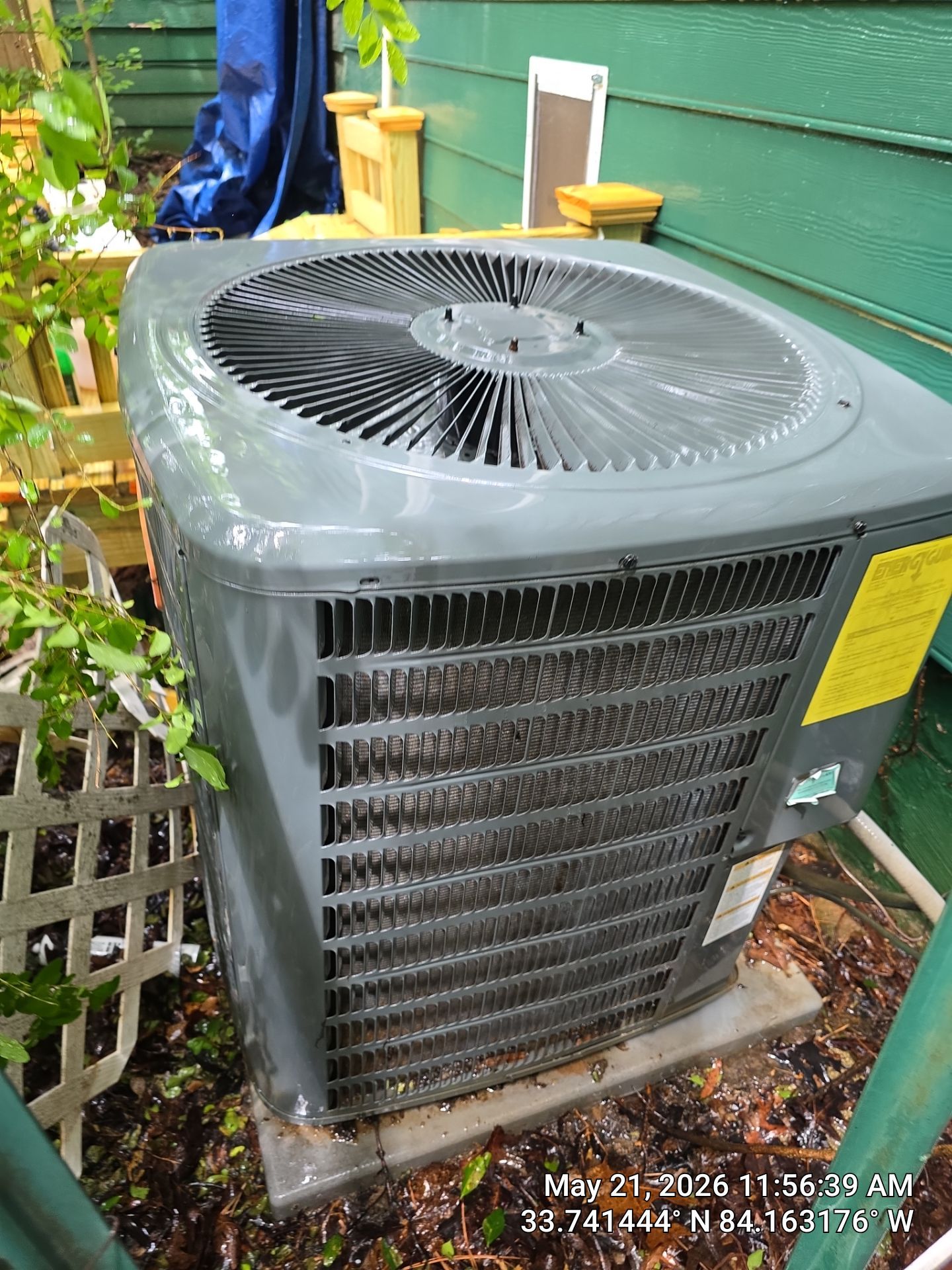 Central Air Conditioning Condenser Maintenance and Cleaning in Lithonia by Veasey Mechanical Services 