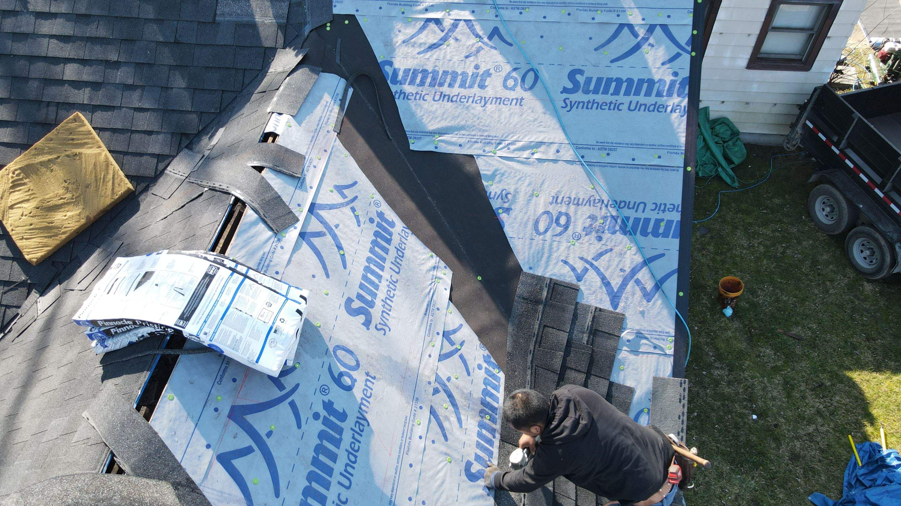 3 Layers and full Re-Deck!!!! by Tamlin Roofing