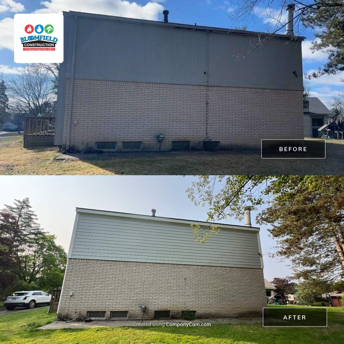 James Hardie Siding Replacement by Bloomfield Construction & Restoration